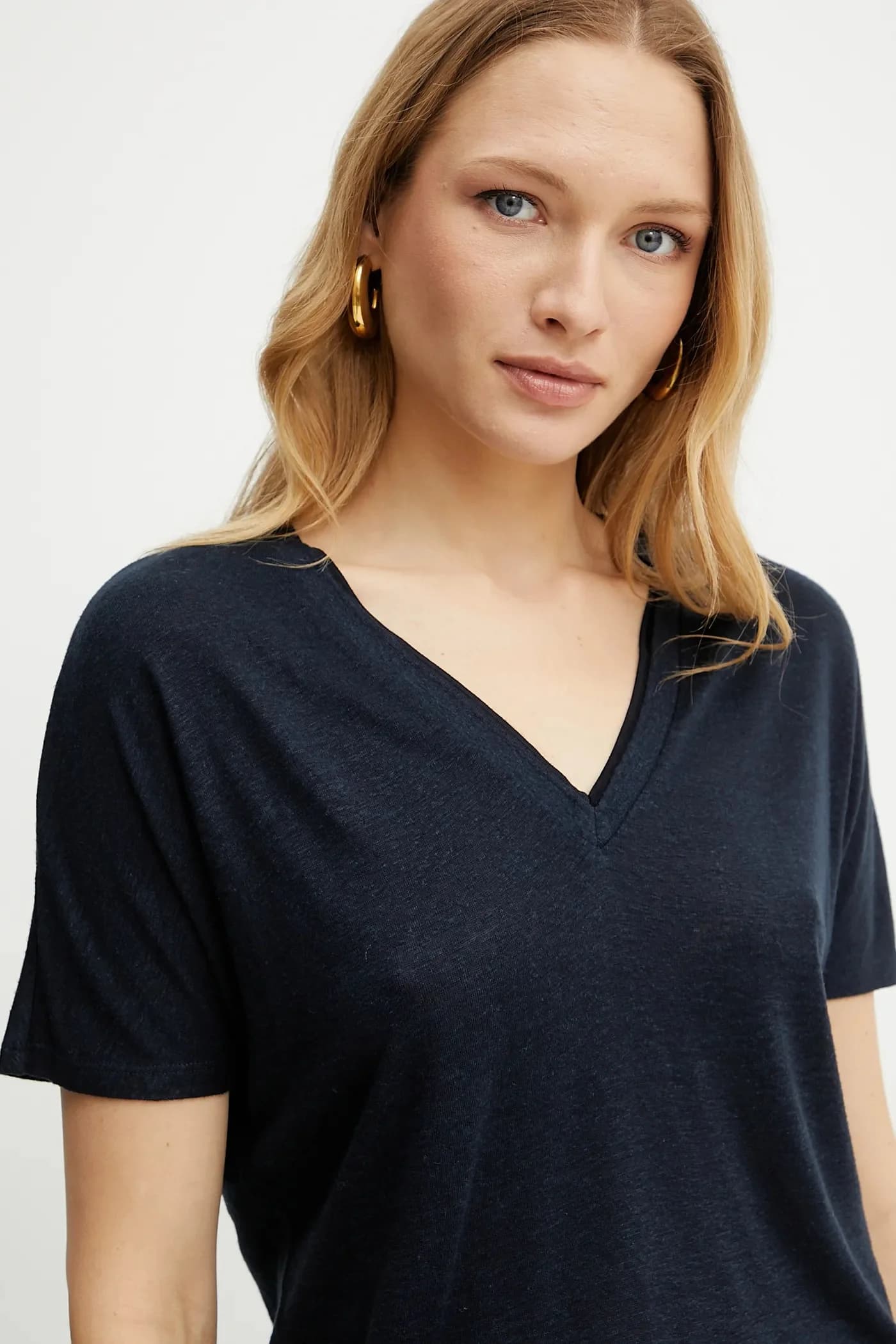 Футболка из смесового льна - фото 4