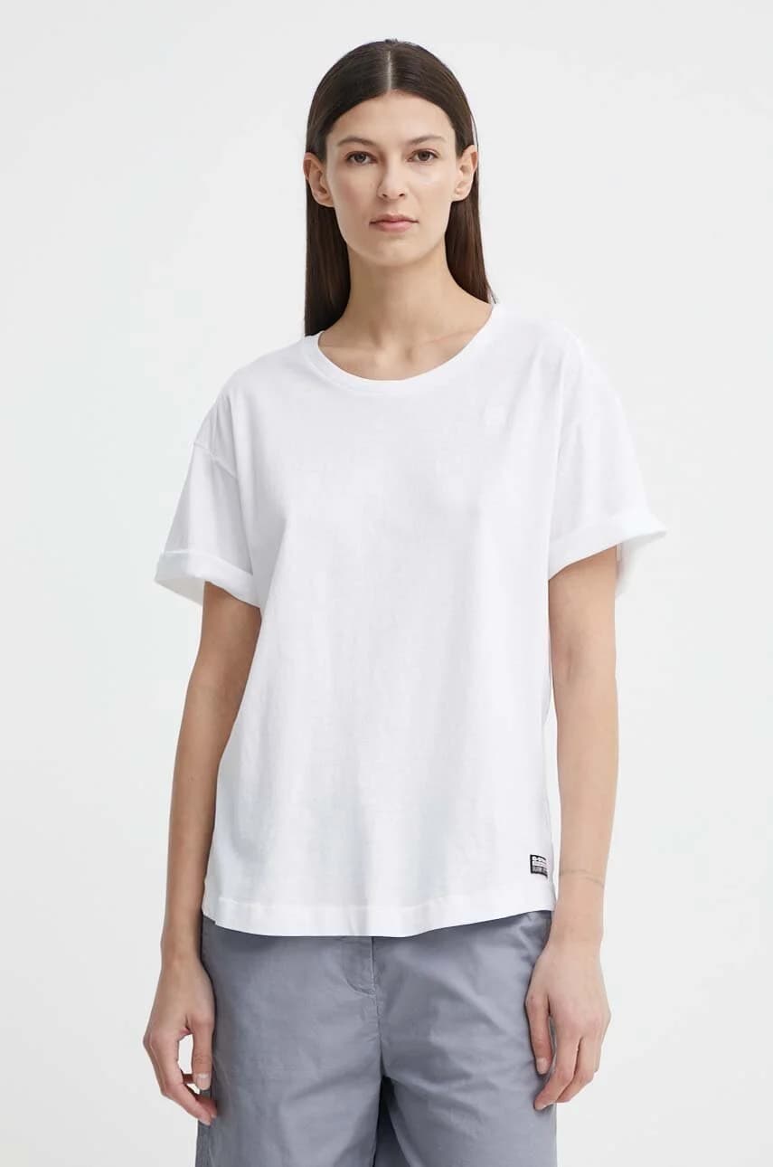 Подвернутая футболка из хлопка sl BF - фото 4