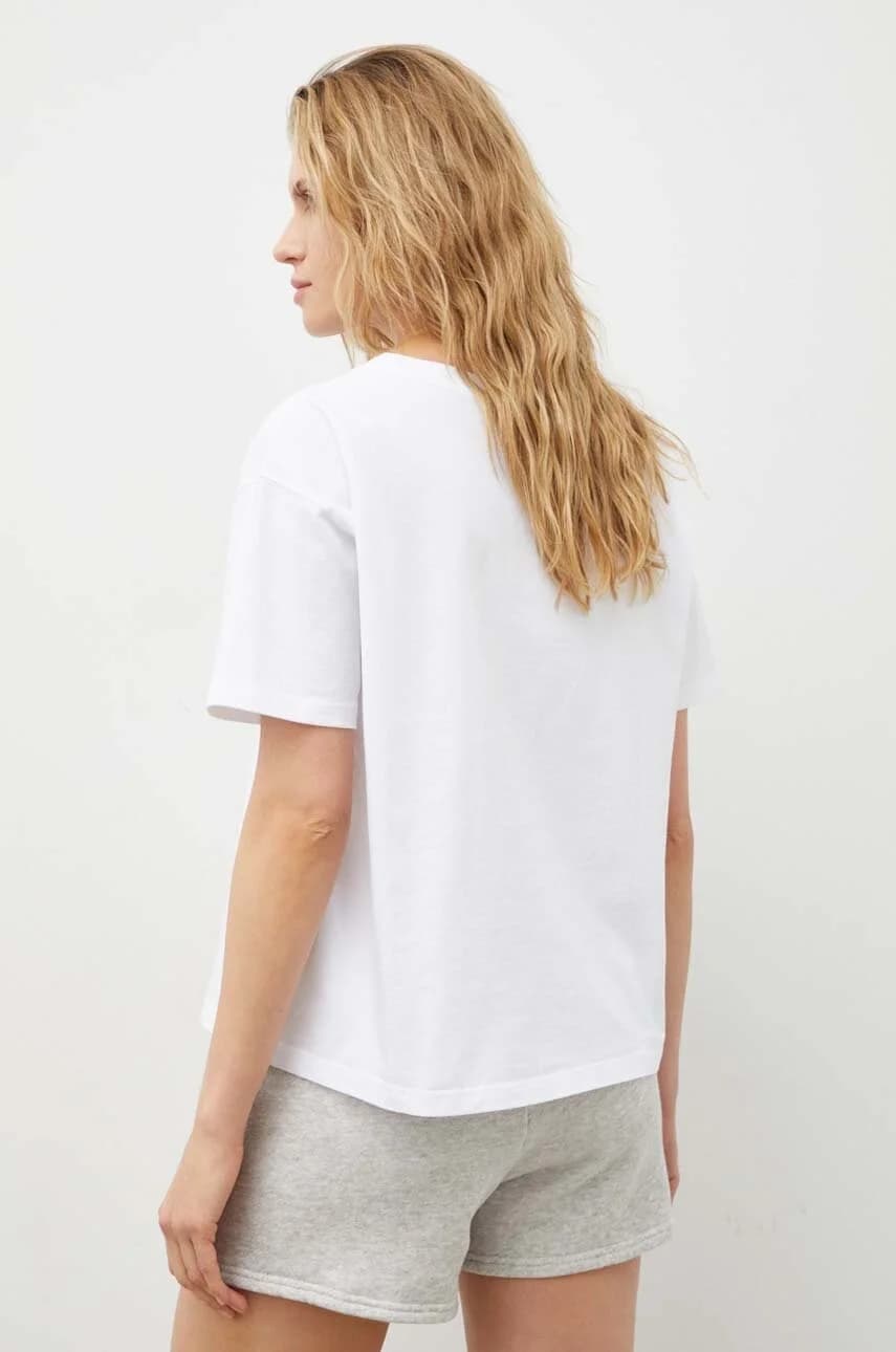 Хлопковая футболка ФУТБОЛКА DROIT MC COL ROND - фото 3