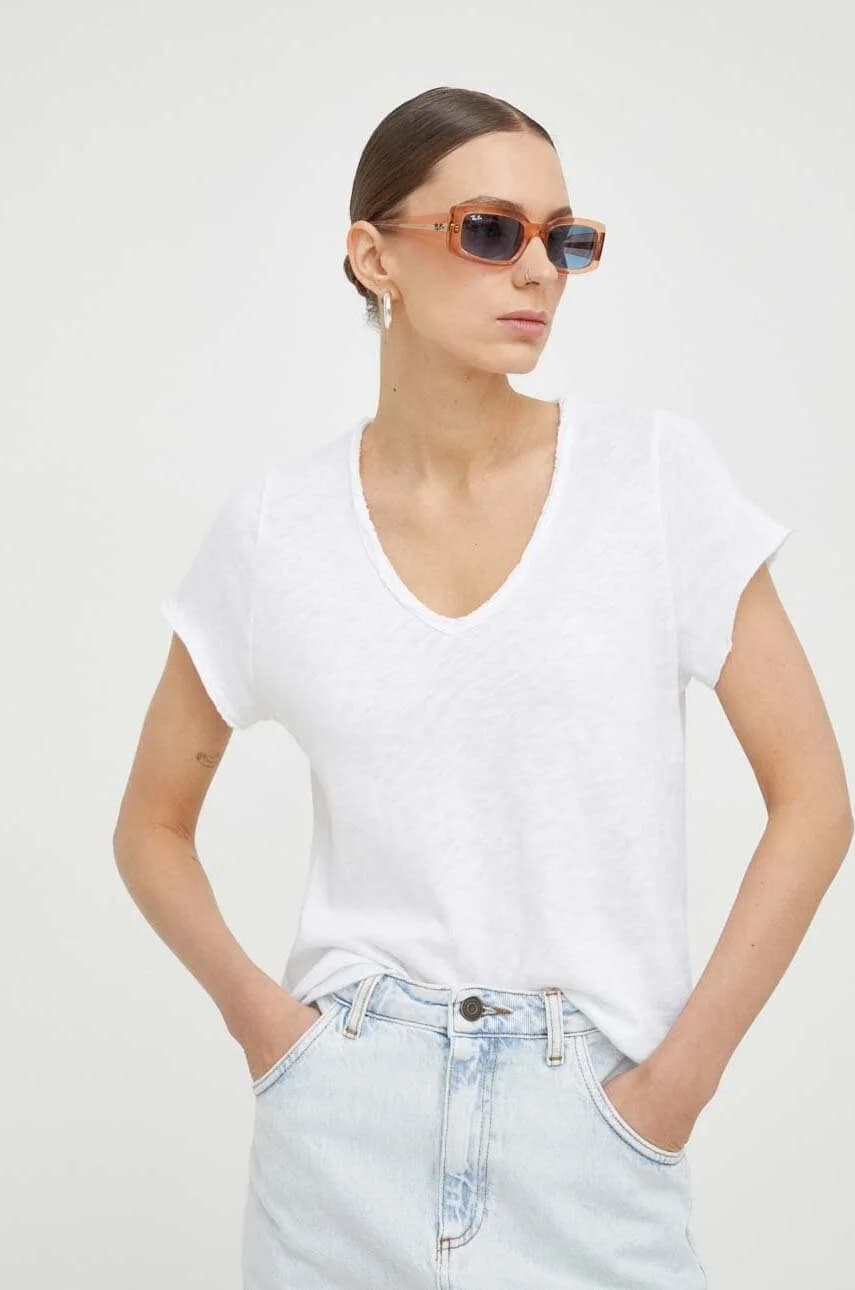 Хлопковая футболка ФУТБОЛКА MC COL V