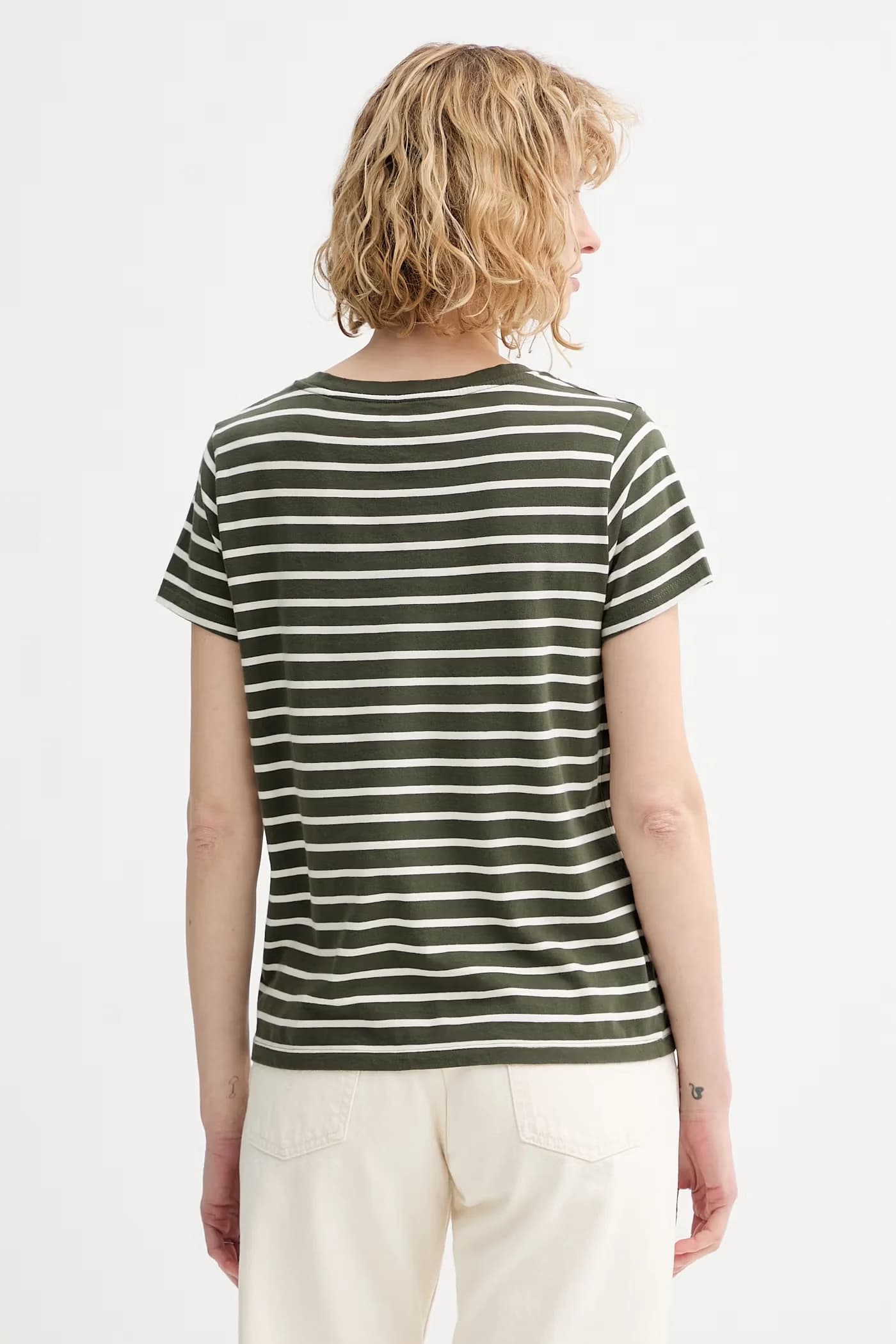 Хлопковая футболка PERFECT VNECK - фото 3