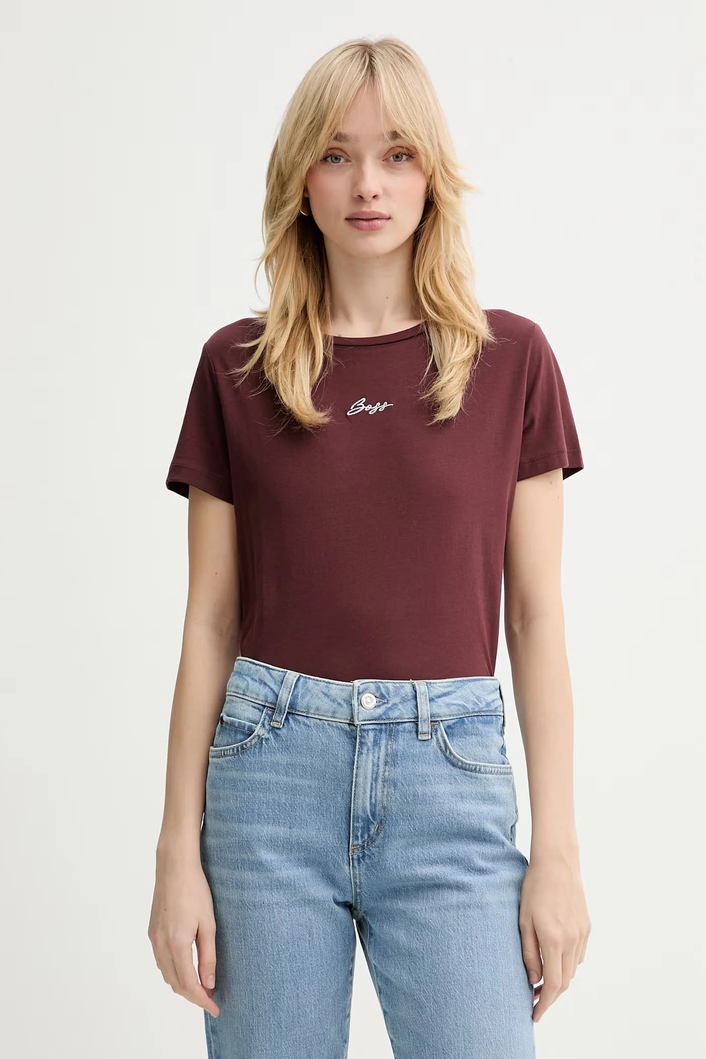 Хлопковая футболка с вышивкой C Elove