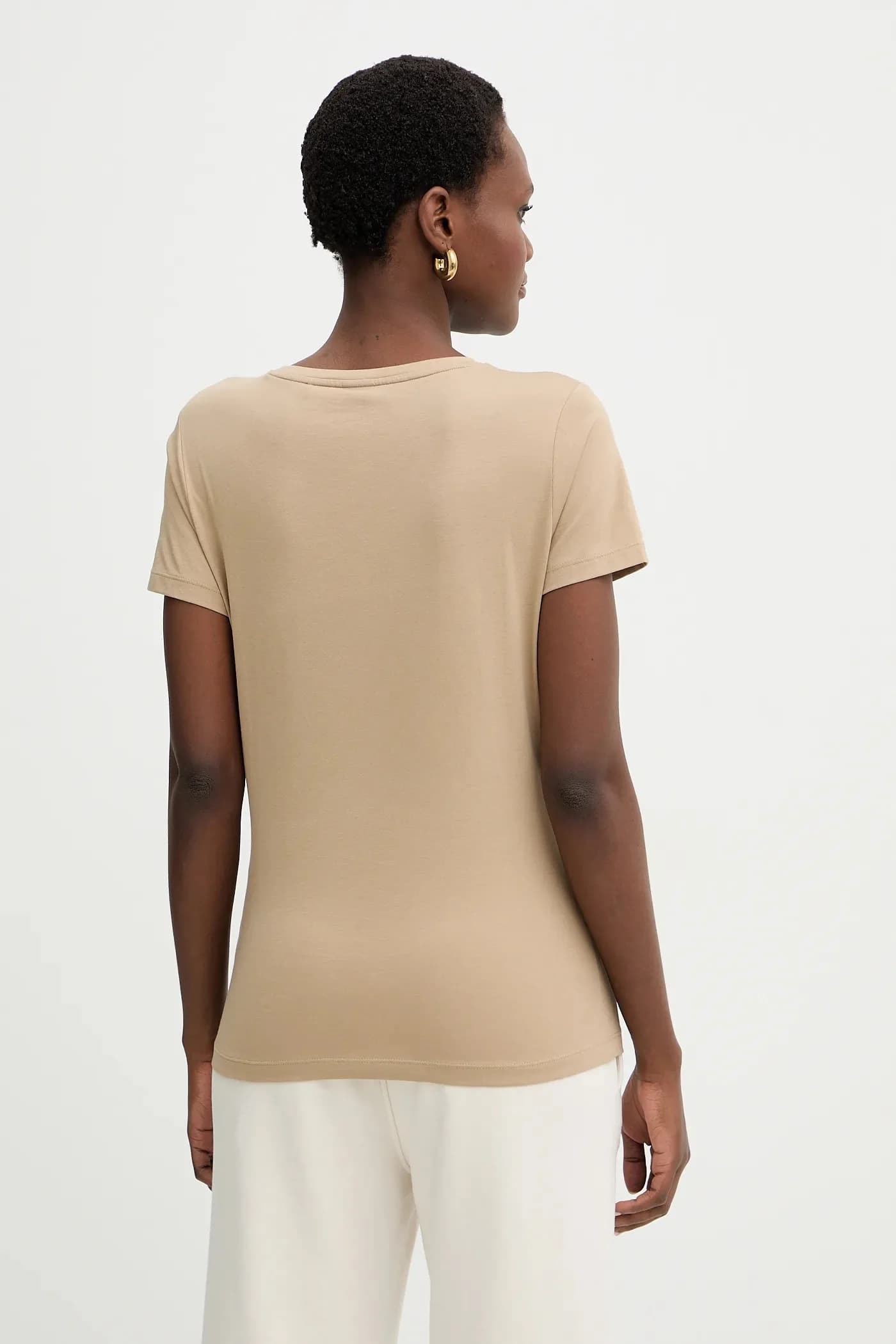 Хлопковая футболка с вышивкой C Elove - фото 3