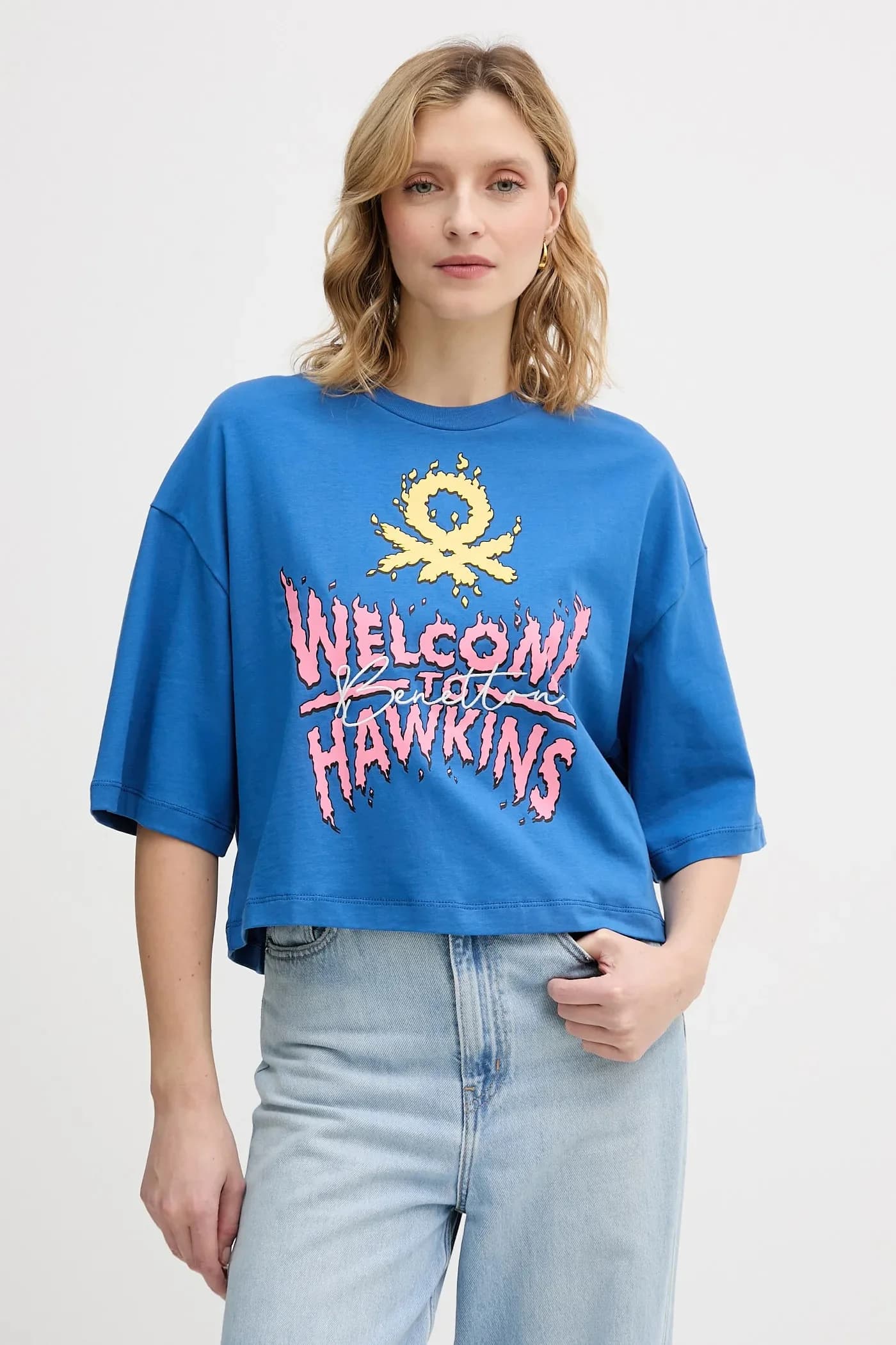 Хлопковая футболка x Stranger Things