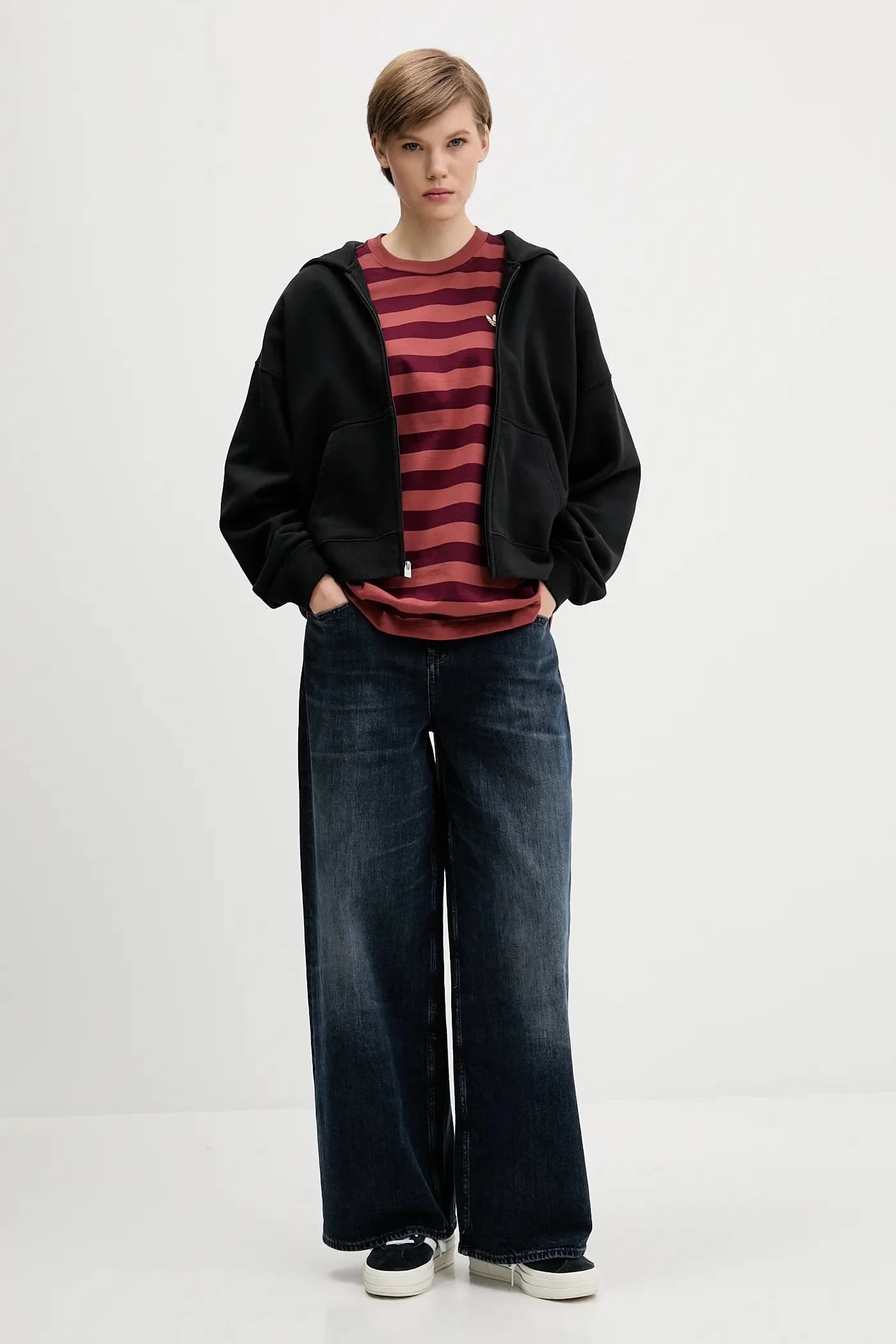 Хлопковая футболка STRIPED SS TEE - фото 2