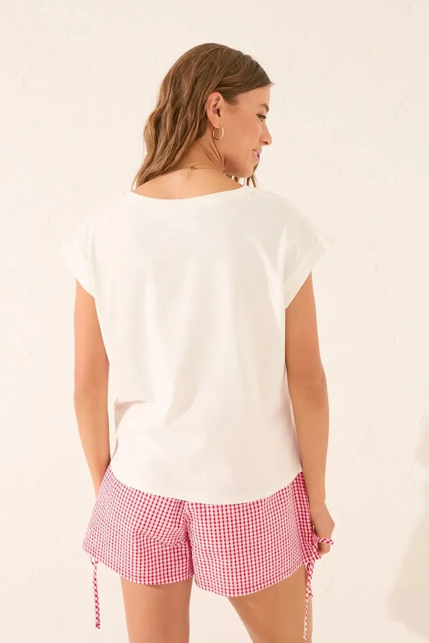 Хлопковая футболка - фото 5