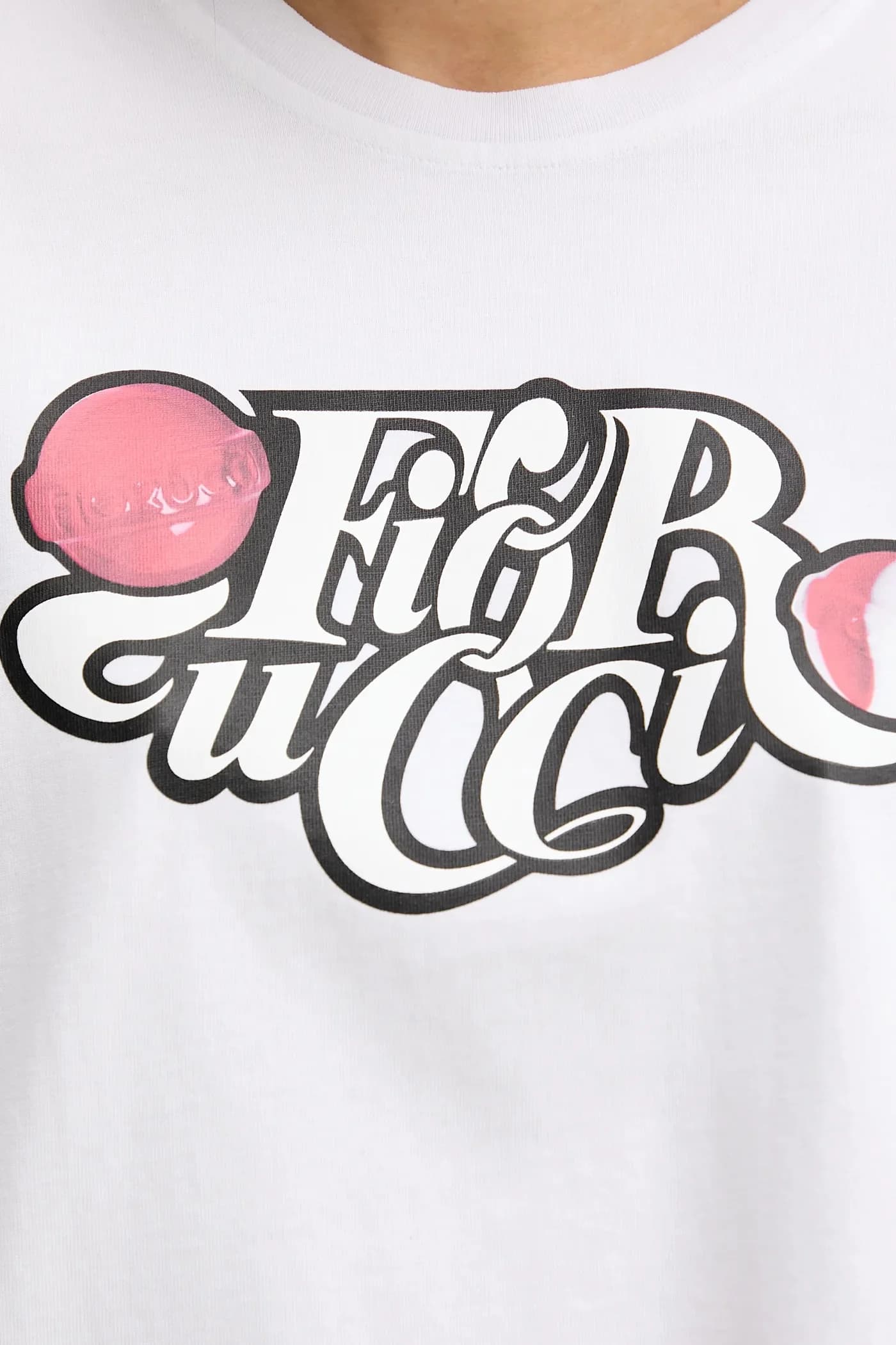 Хлопковая футболка Curly Lollipop Logo Футболка свободного покроя - фото 5