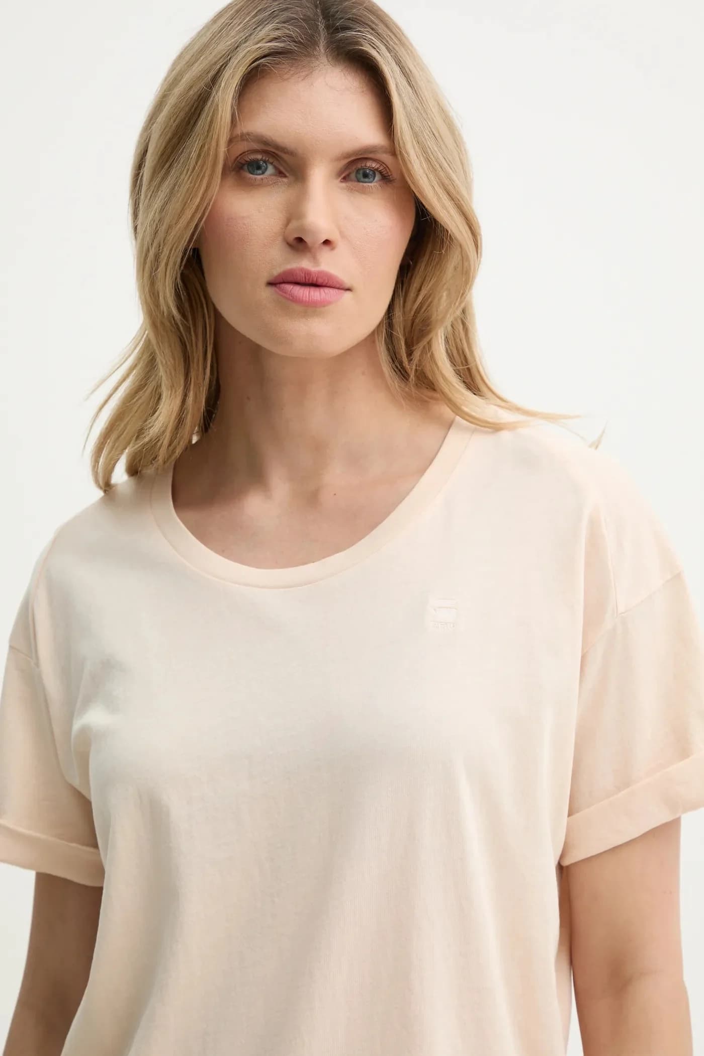 Подвернутая футболка из хлопка sl BF - фото 4