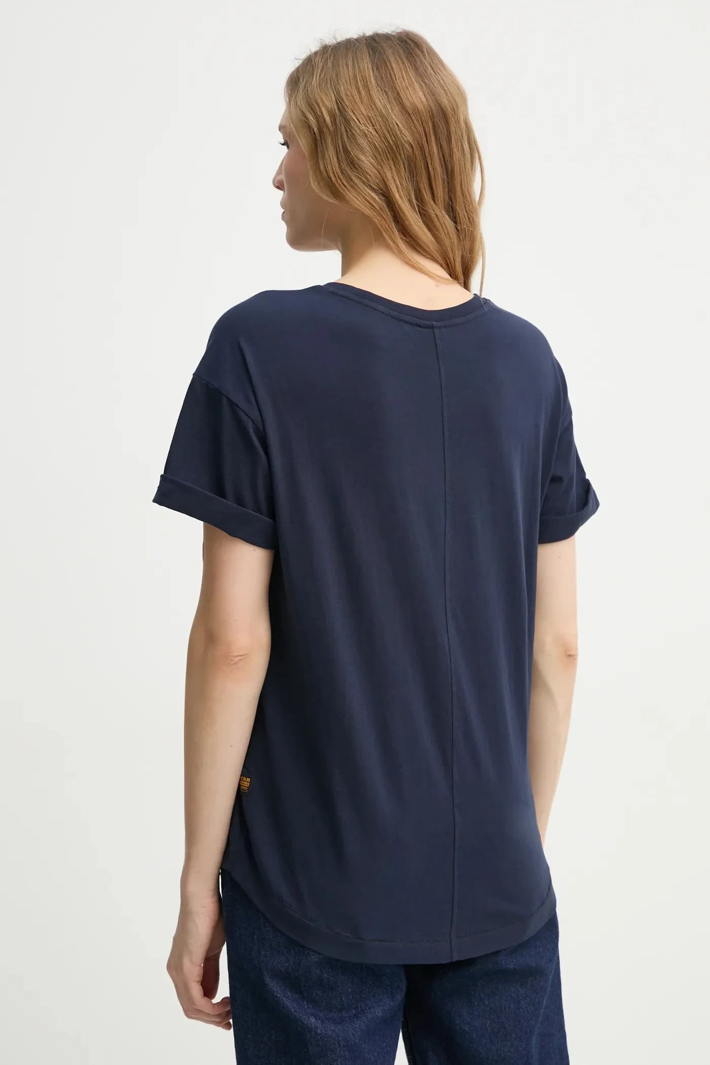 Подвернутая футболка из хлопка sl BF - фото 3