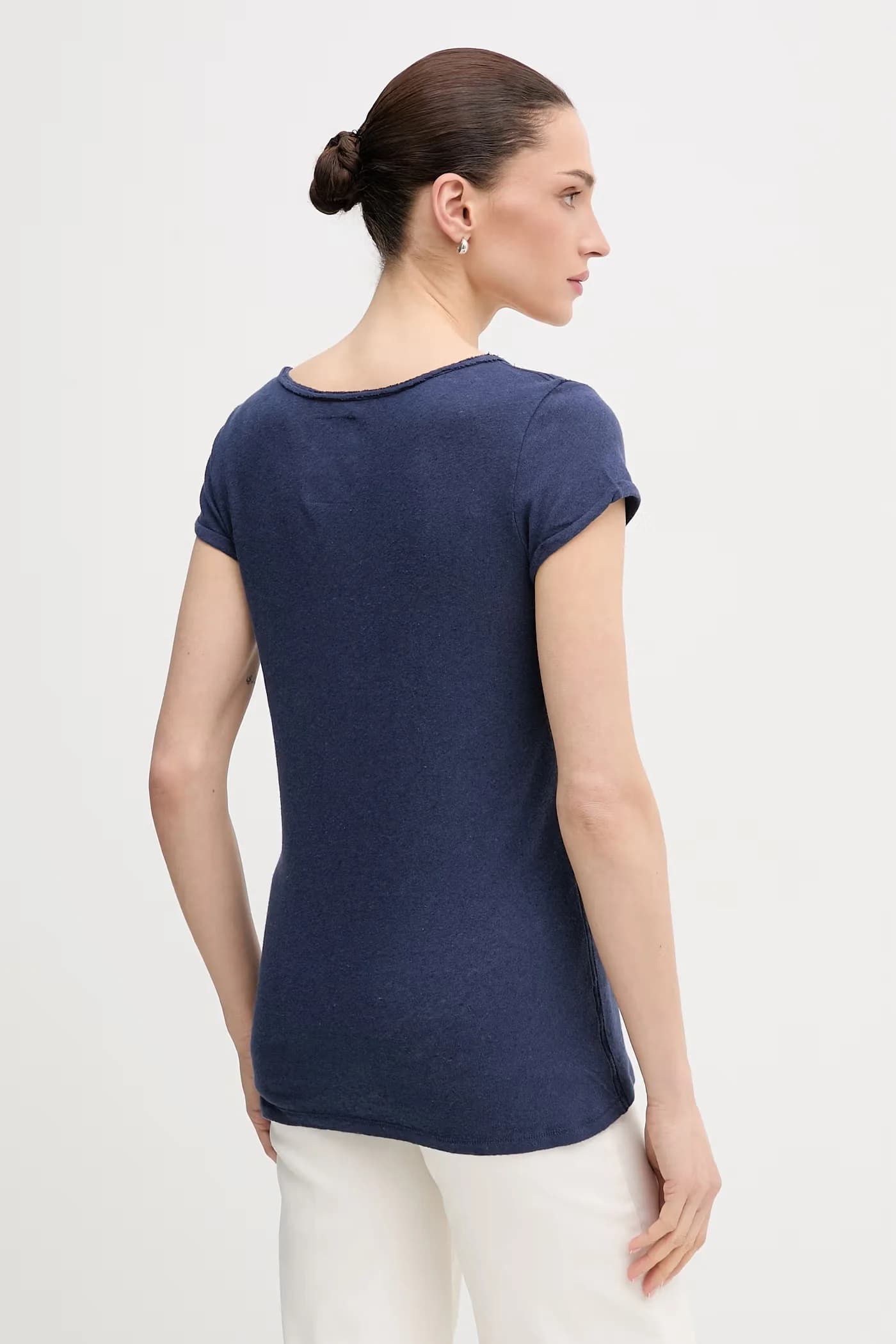 Льняная футболка - фото 3