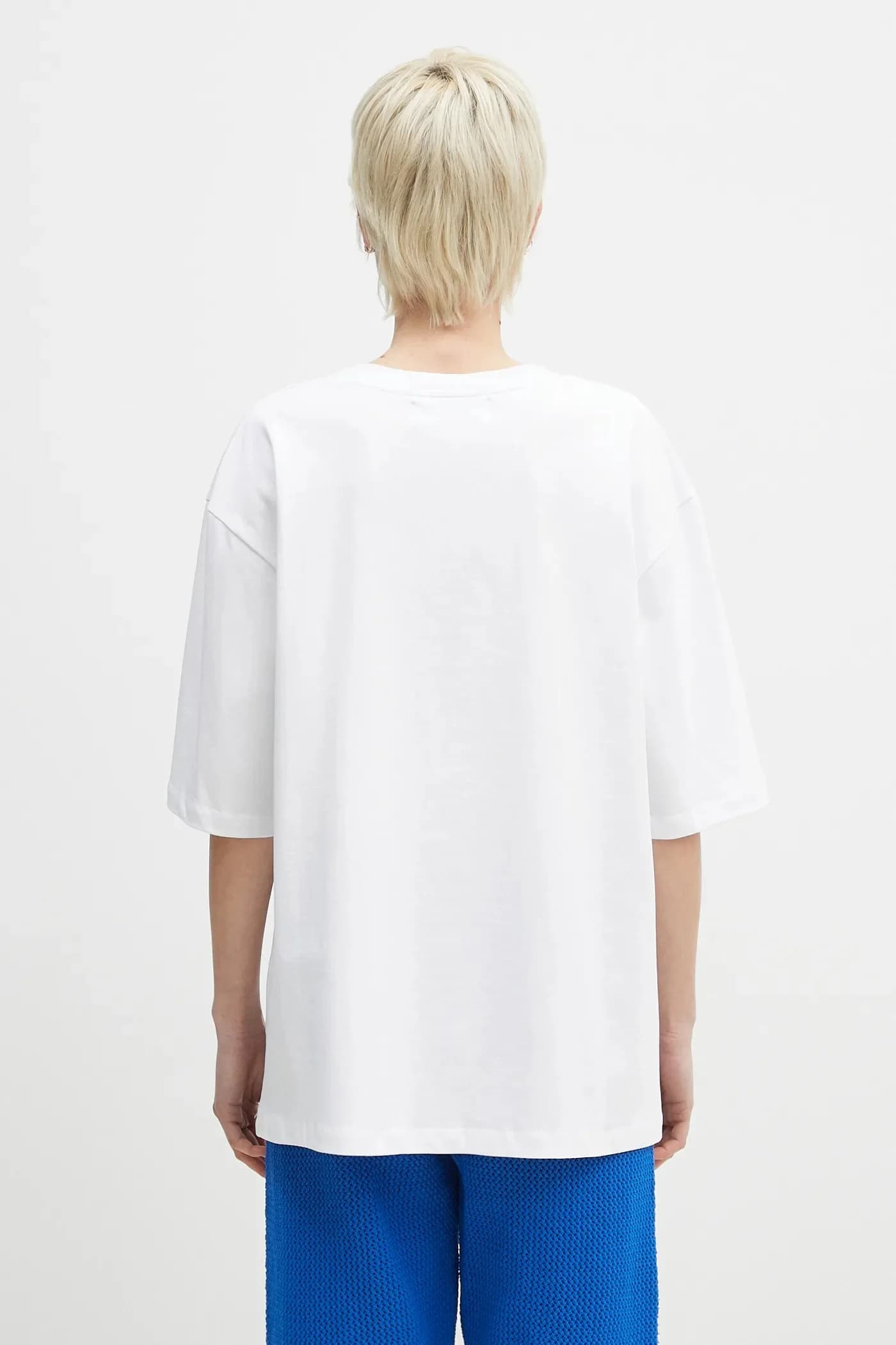 Хлопковая футболка свободного кроя с нашивкой Angel - фото 6