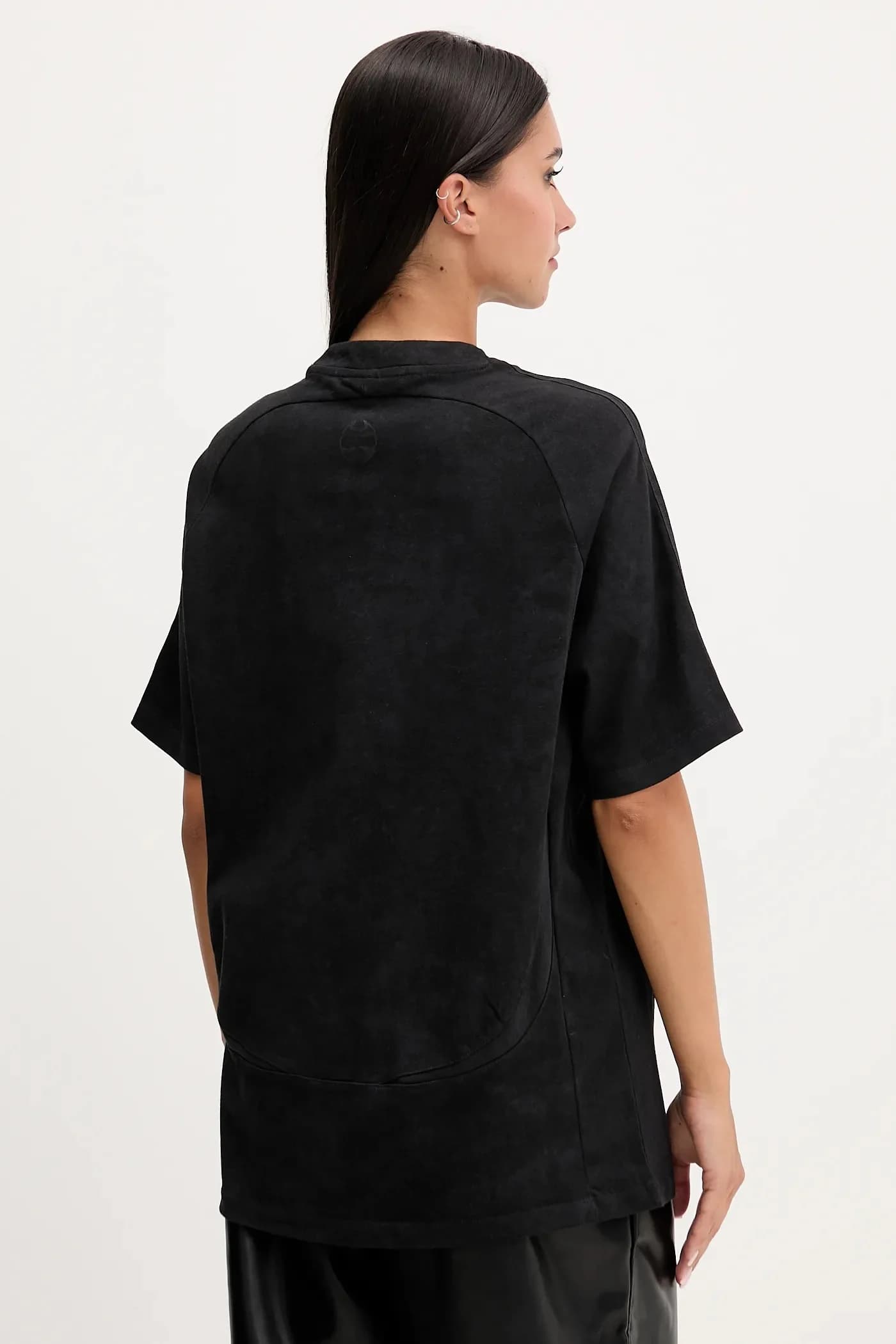 Хлопковая футболка со стразами - фото 3