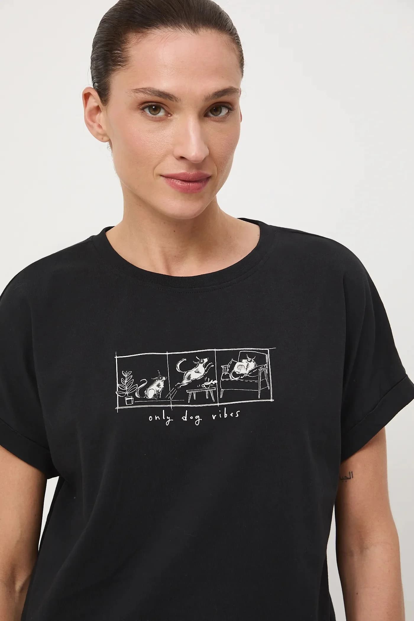 Хлопковая футболка - фото 4