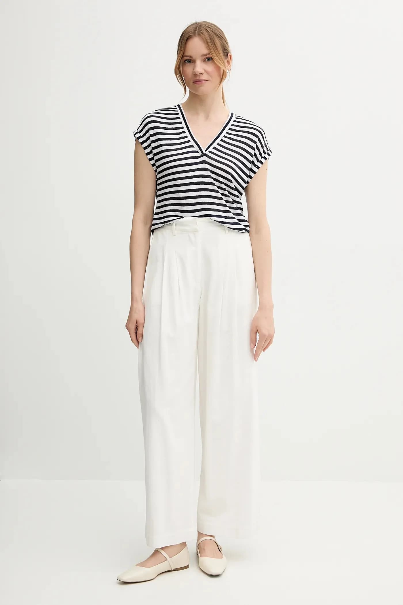 Футболка из смесового льна - фото 2