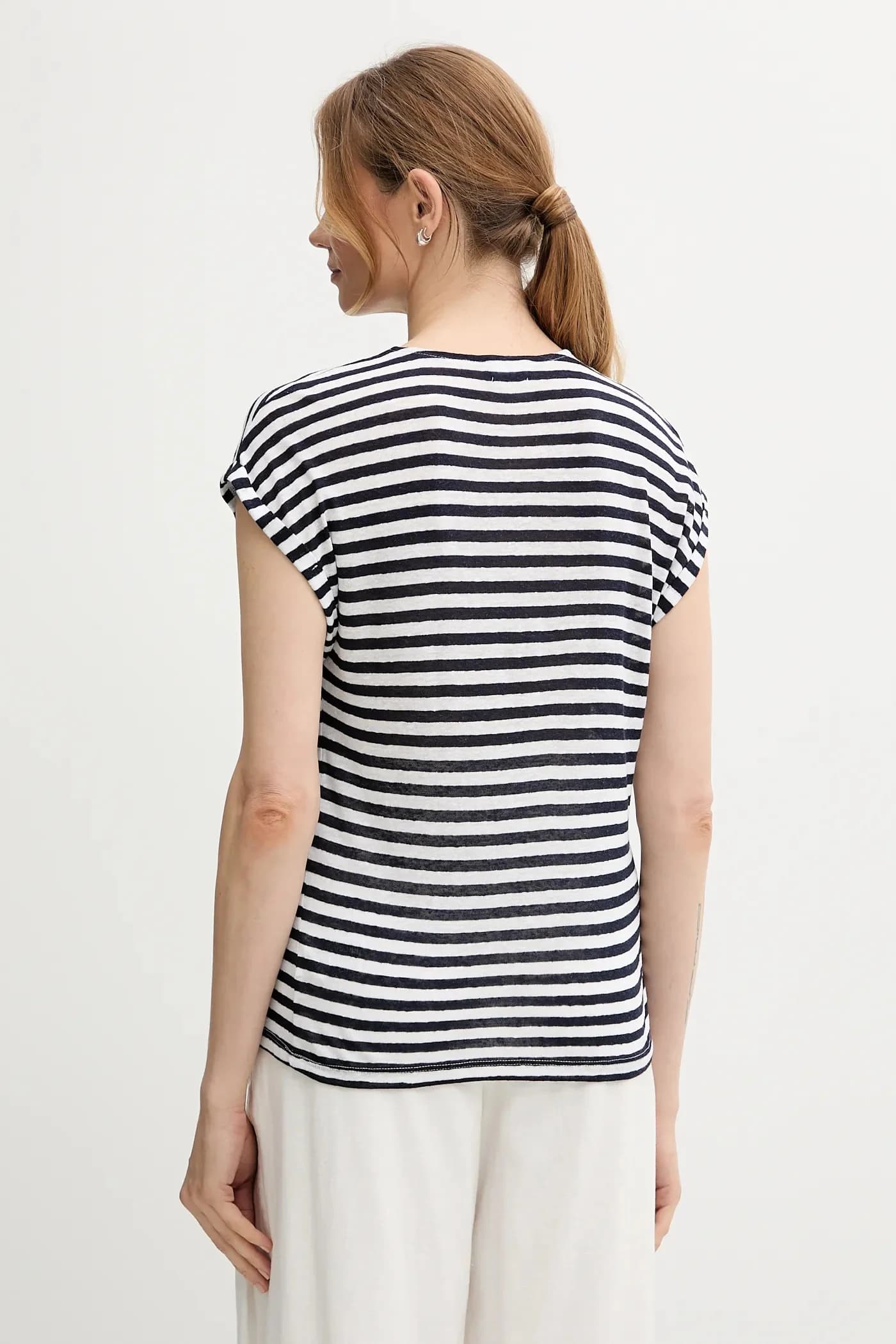 Футболка из смесового льна - фото 3