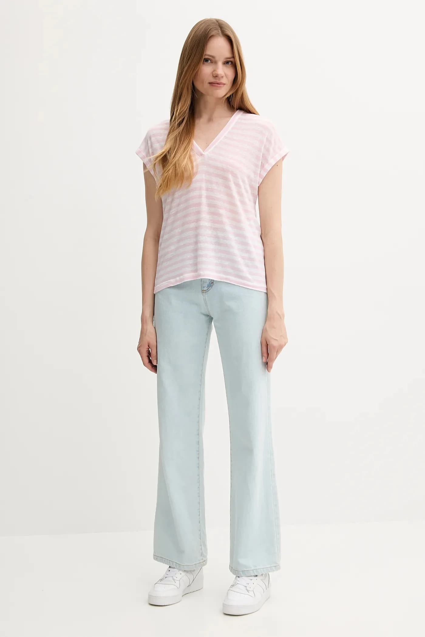 Футболка из смесового льна - фото 2