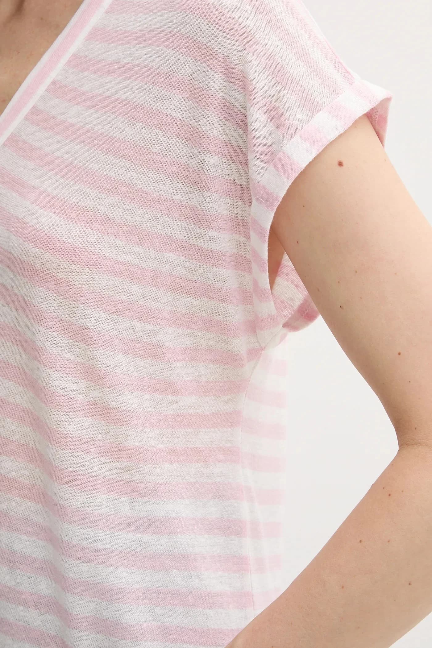 Футболка из смесового льна - фото 5