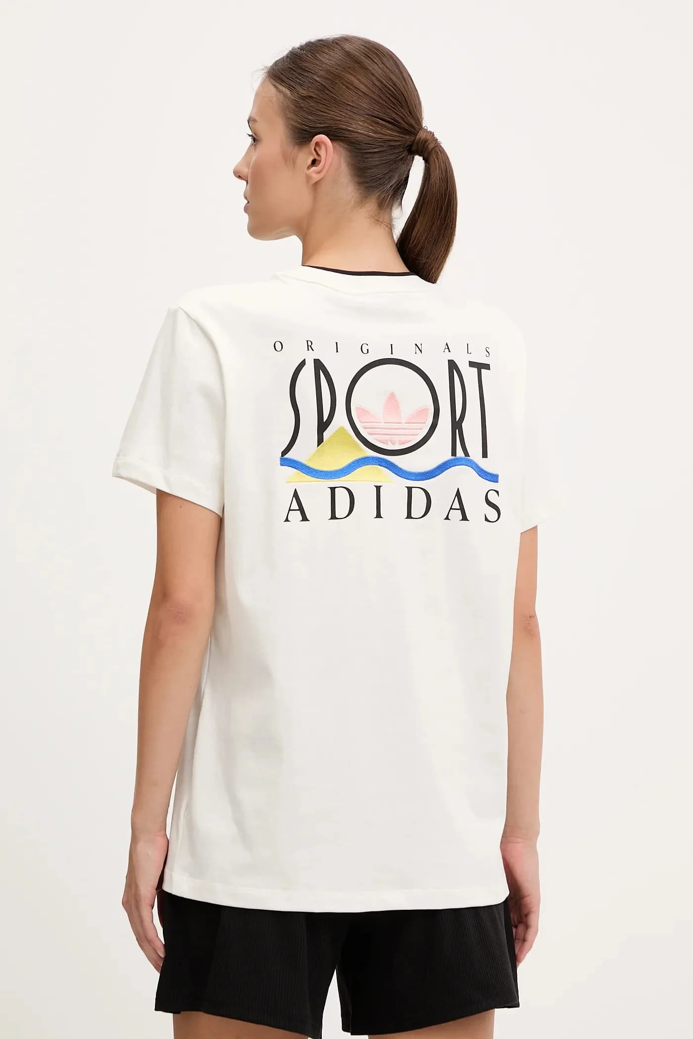 Свободная футболка с рисунком из хлопка - фото 3