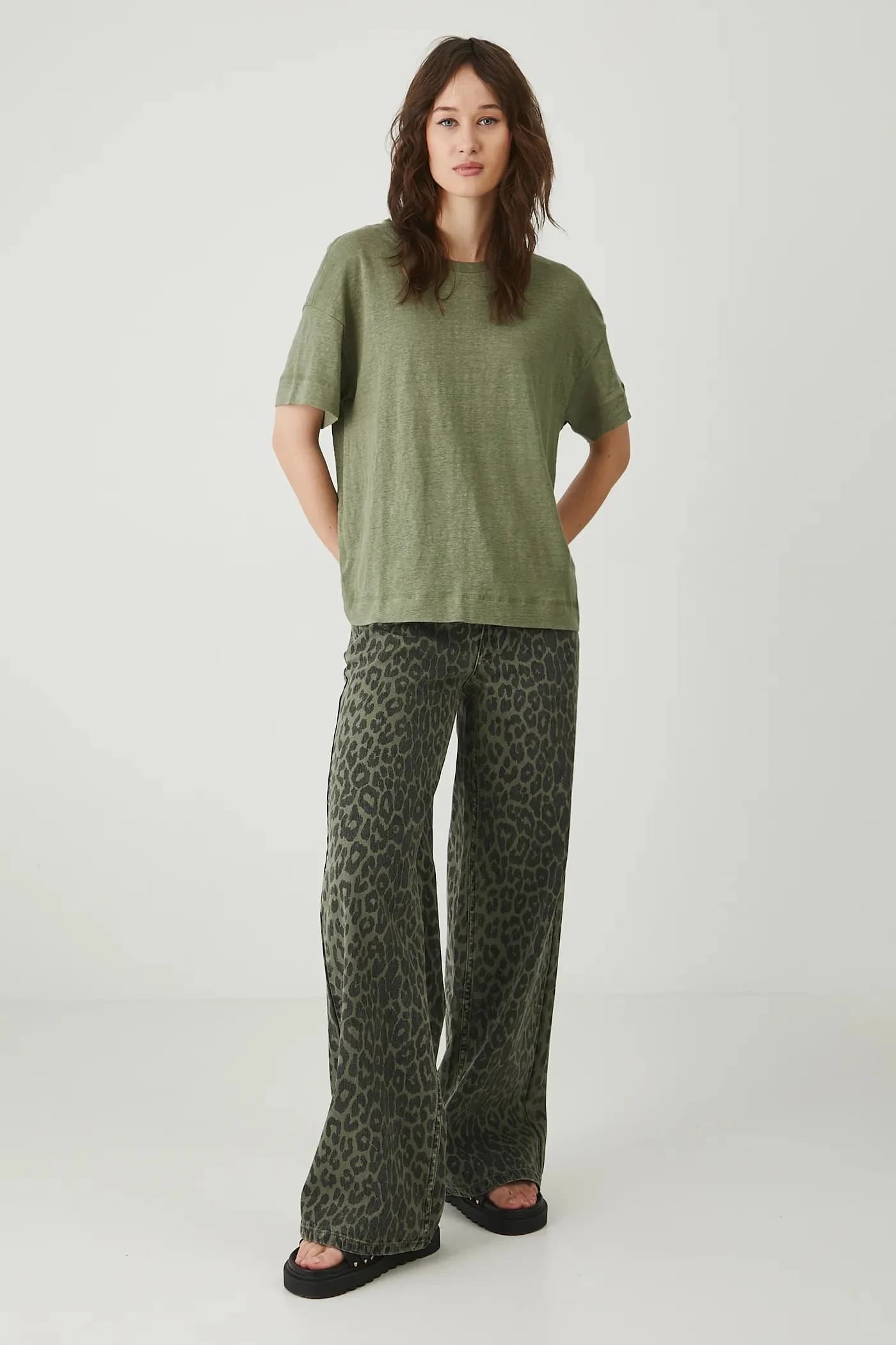 Льняная футболка - фото 2