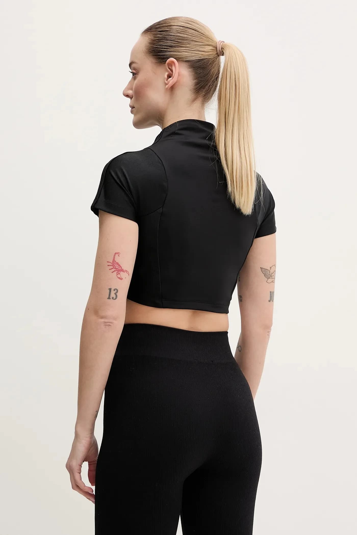 Футболка с укороченным топом на молнии - фото 3