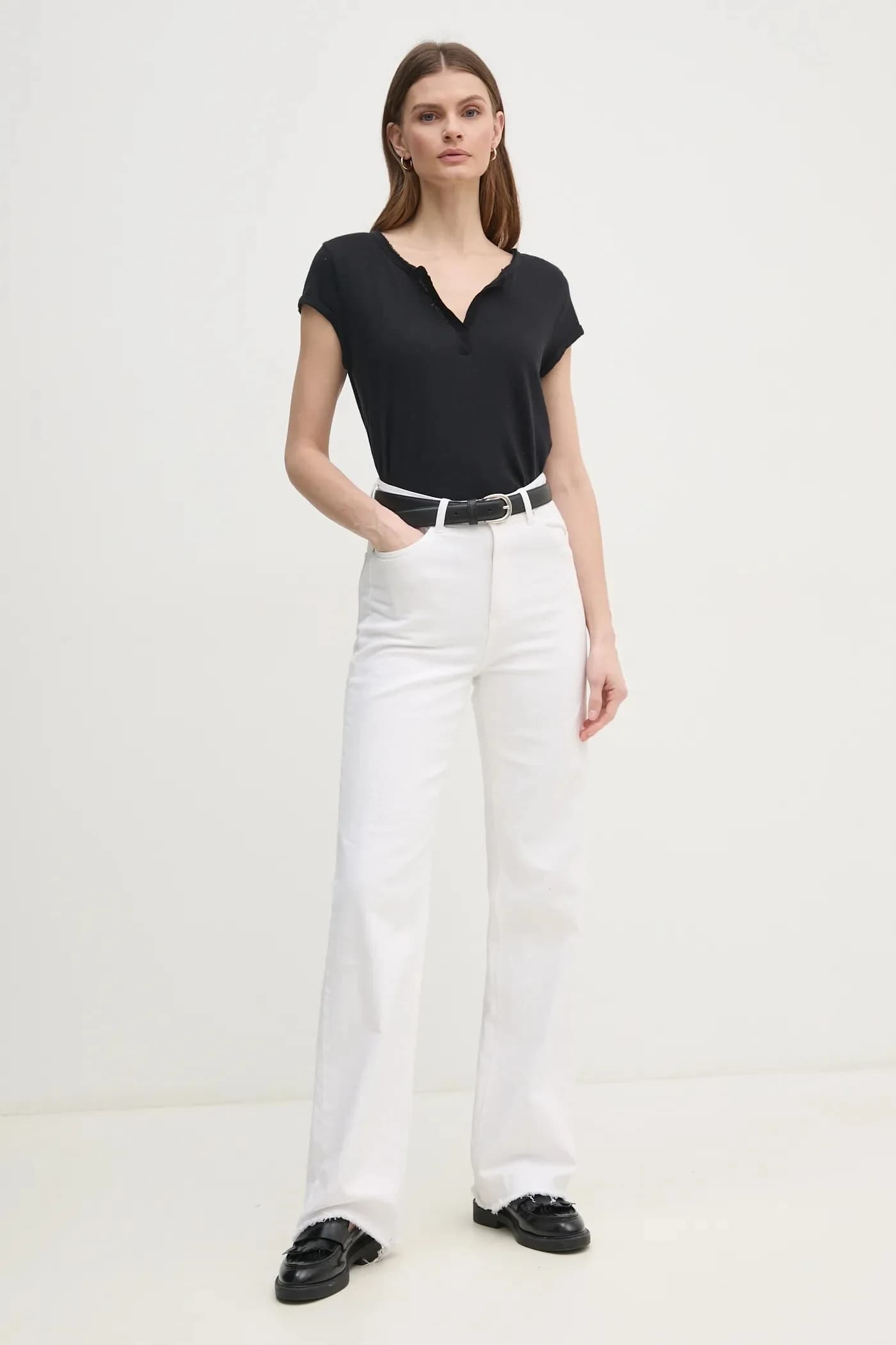 Льняная футболка - фото 2