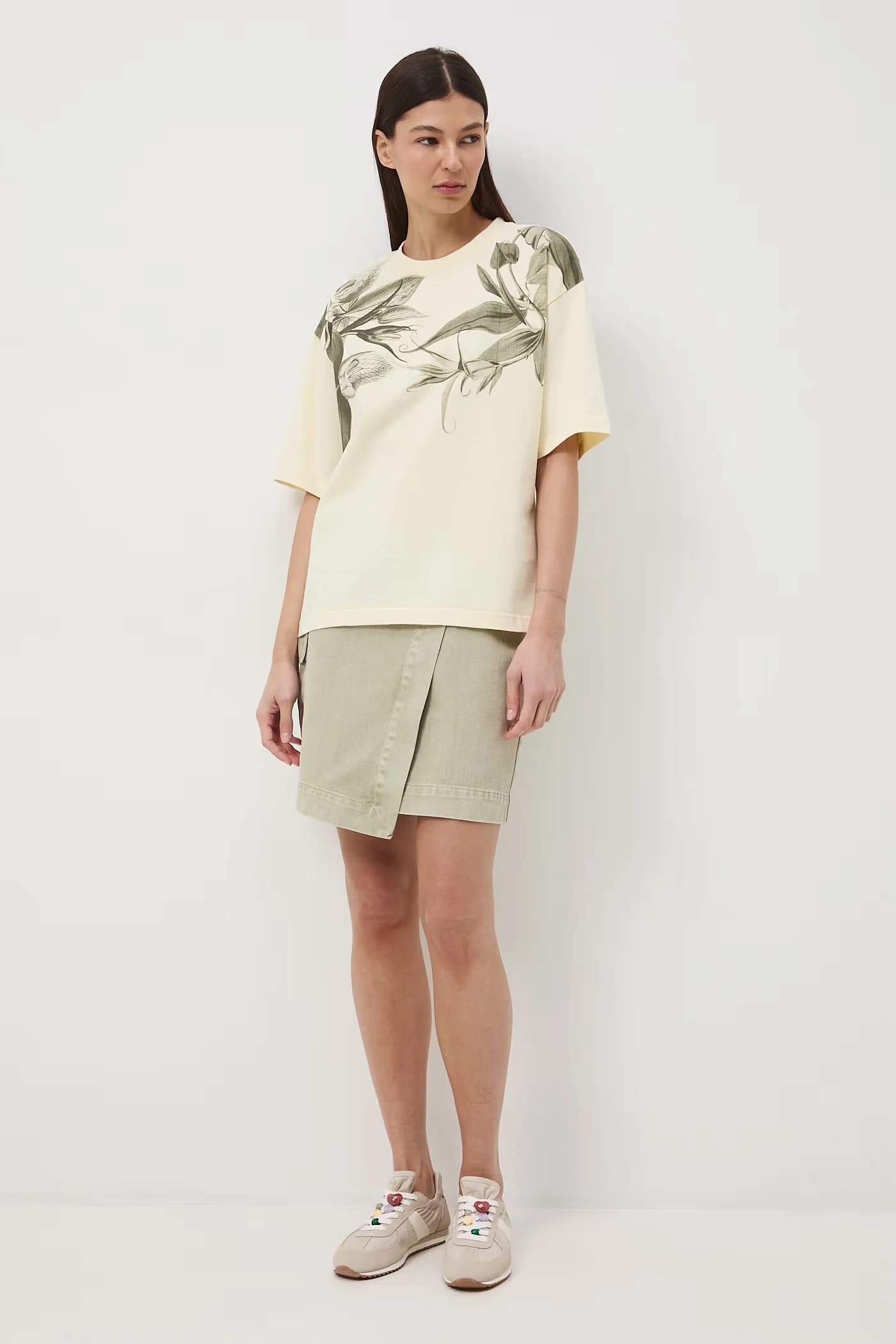 Женская хлопковая футболка оверсайз - фото 2