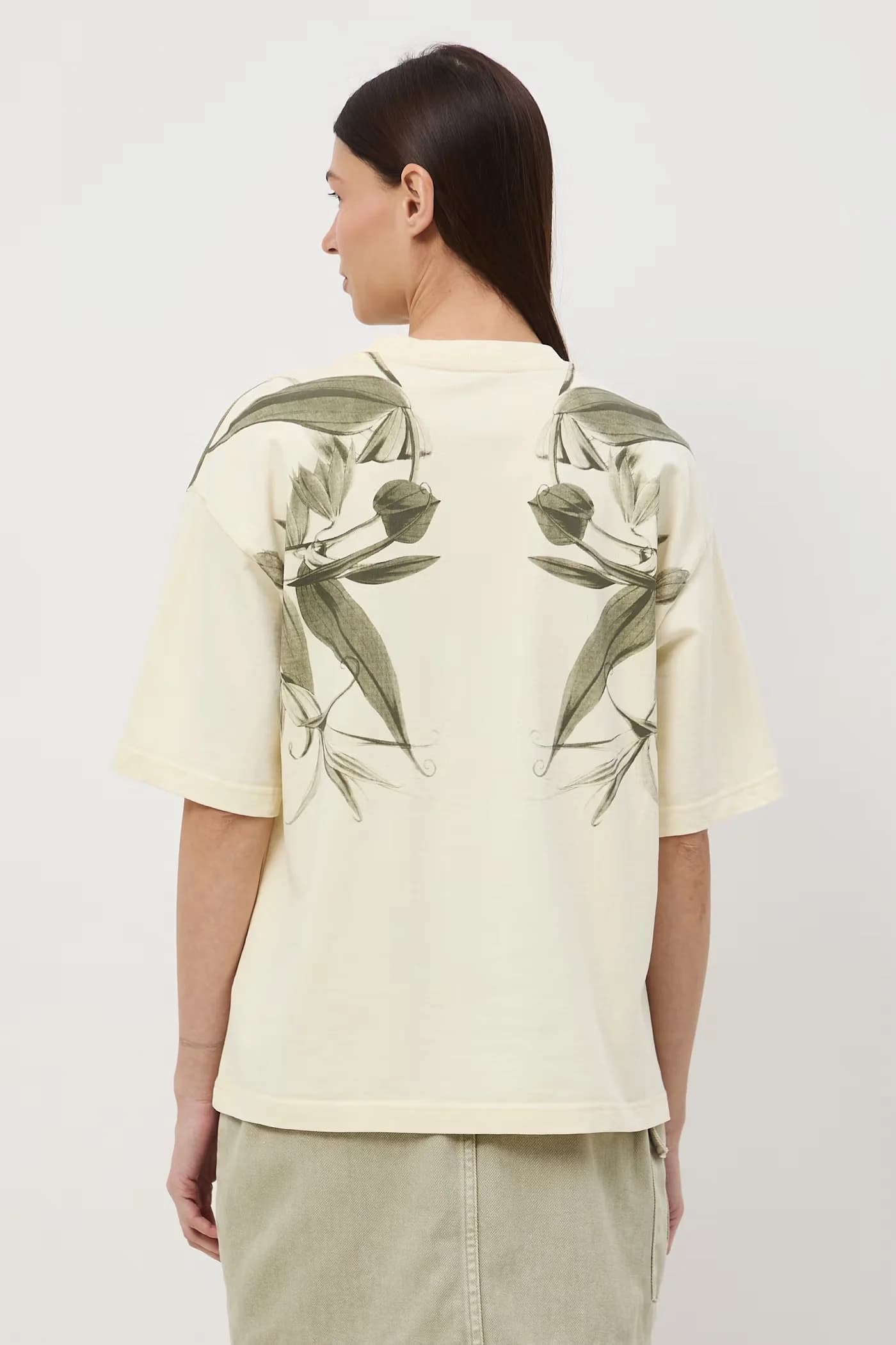 Женская хлопковая футболка оверсайз - фото 3