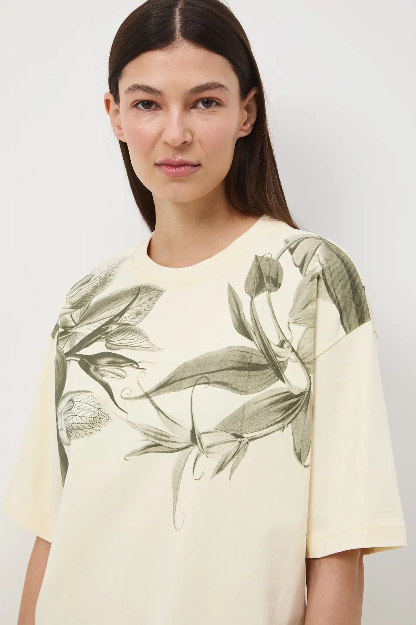 Женская хлопковая футболка оверсайз - фото 5