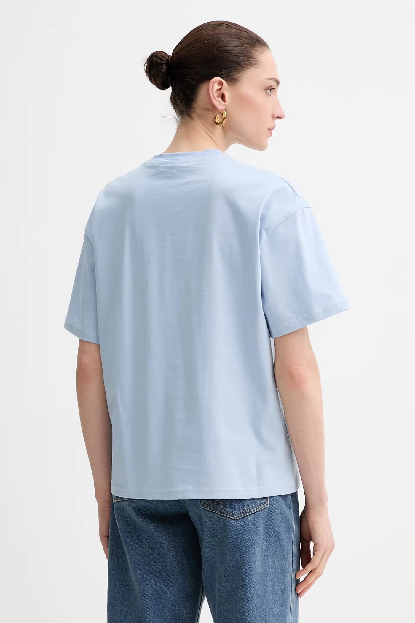 Женская футболка оверсайз из хлопка CARENA - фото 3