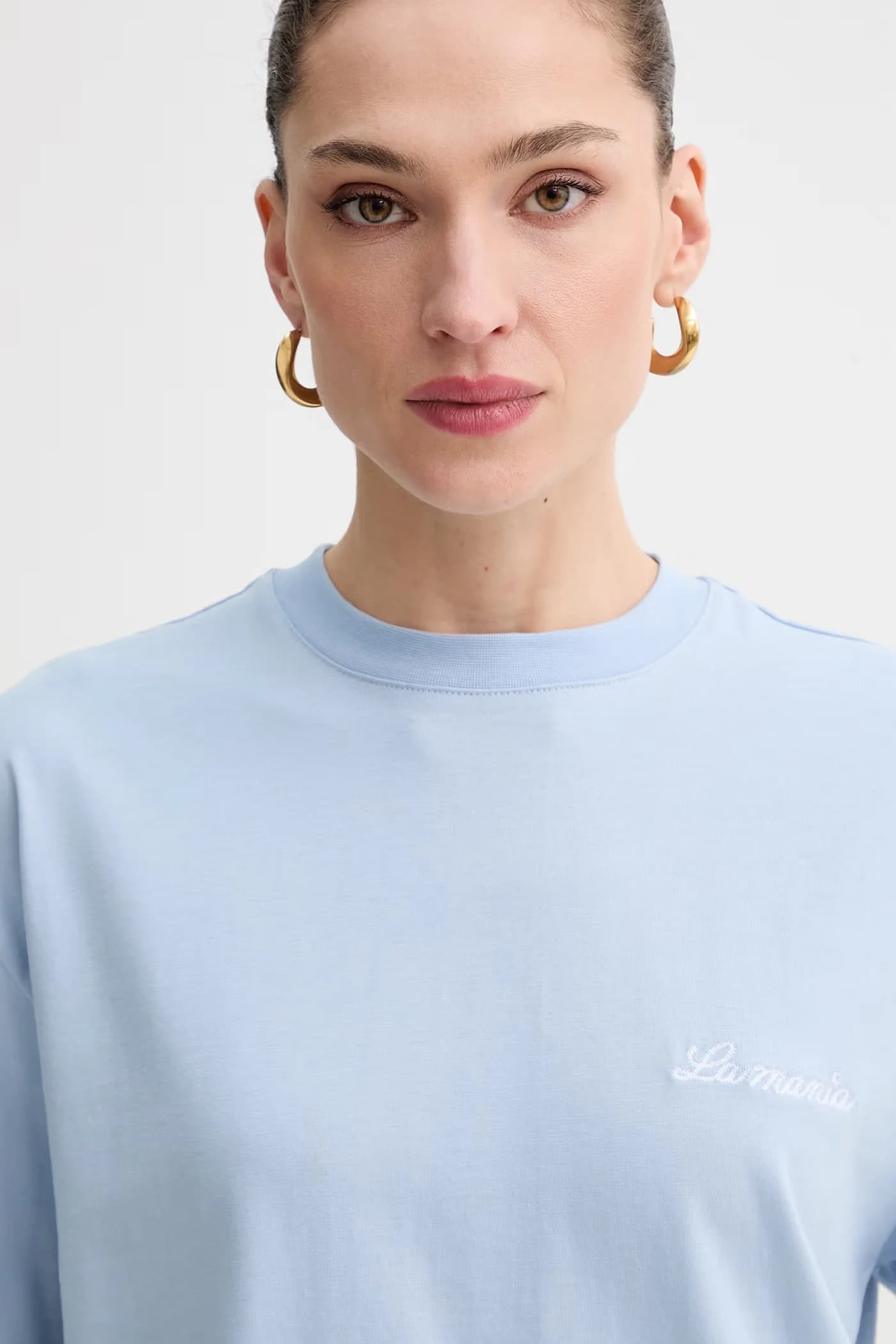 Женская футболка оверсайз из хлопка CARENA - фото 4