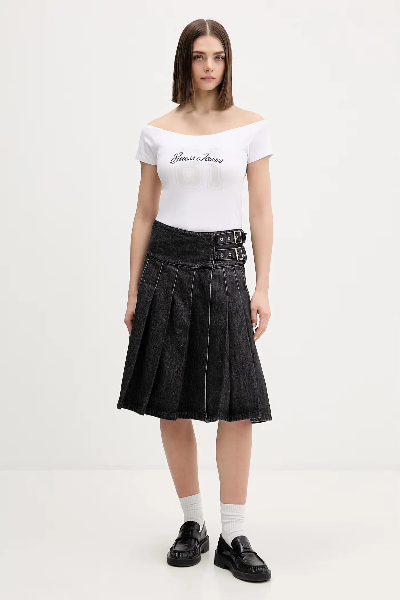 Женская хлопковая футболка с эластаном - фото 2