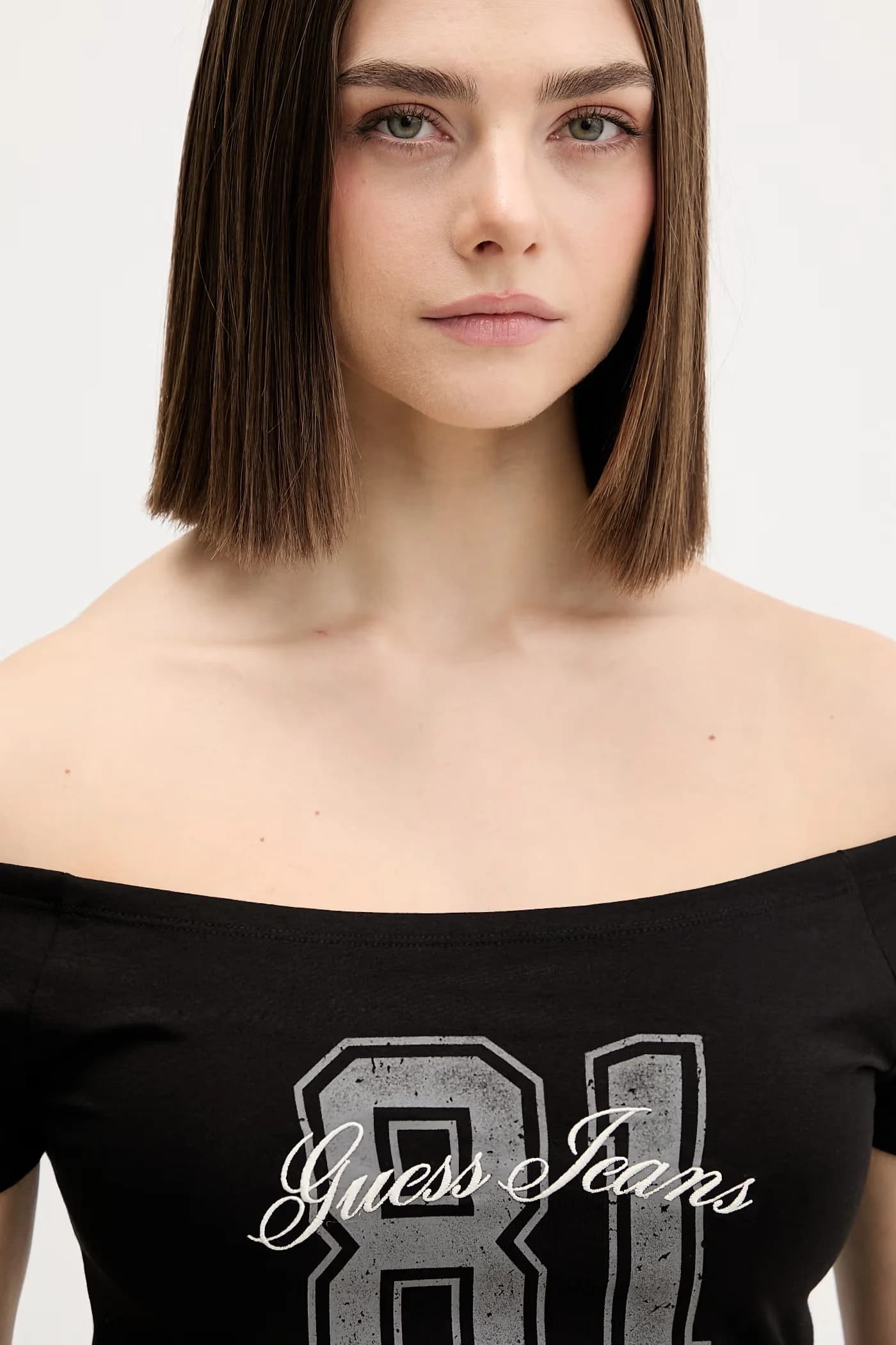 Женская хлопковая футболка с эластаном - фото 4