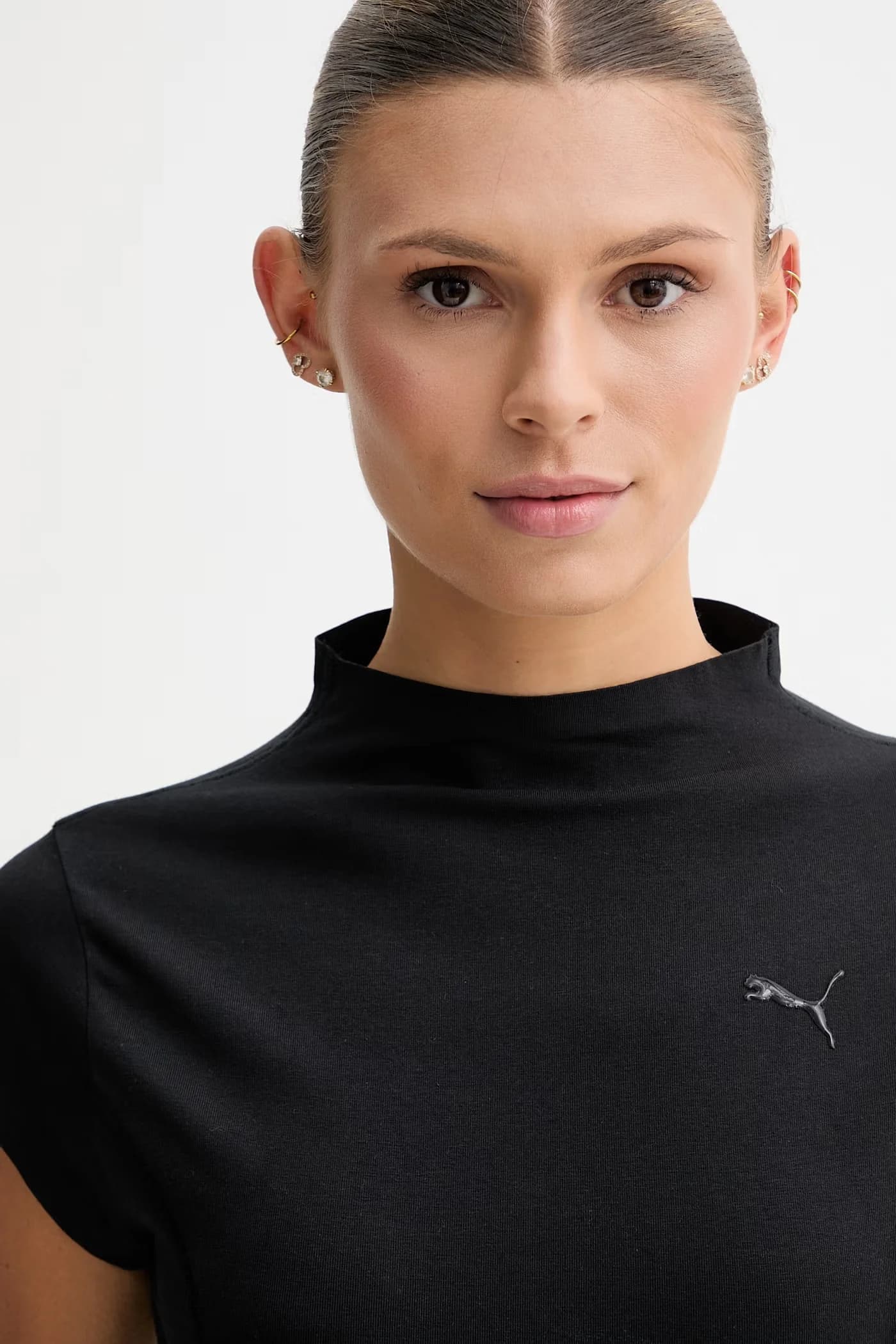 Женская футболка PUMATECH SENSE из хлопка с эластаном - фото 4