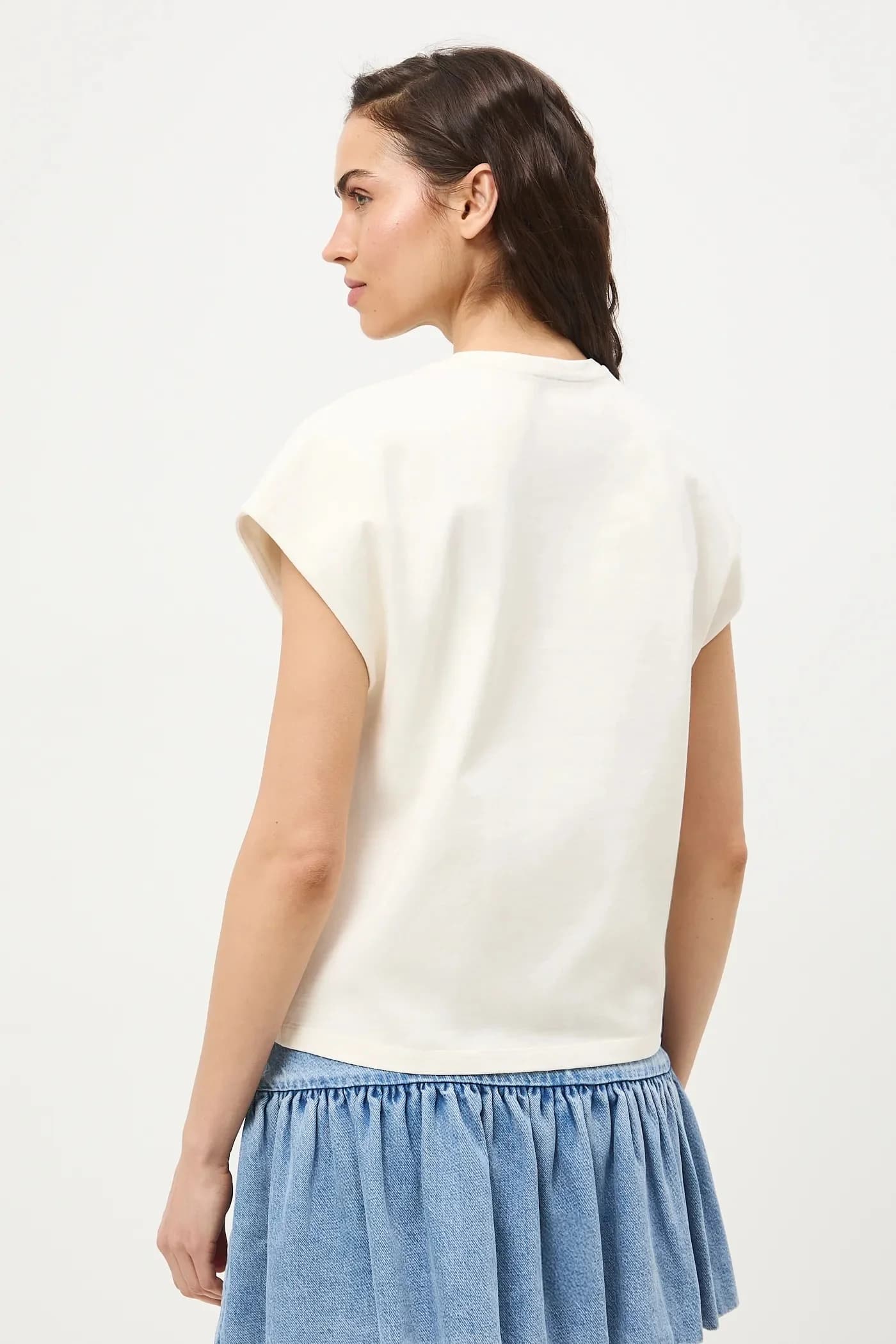 Женская хлопковая футболка - фото 4