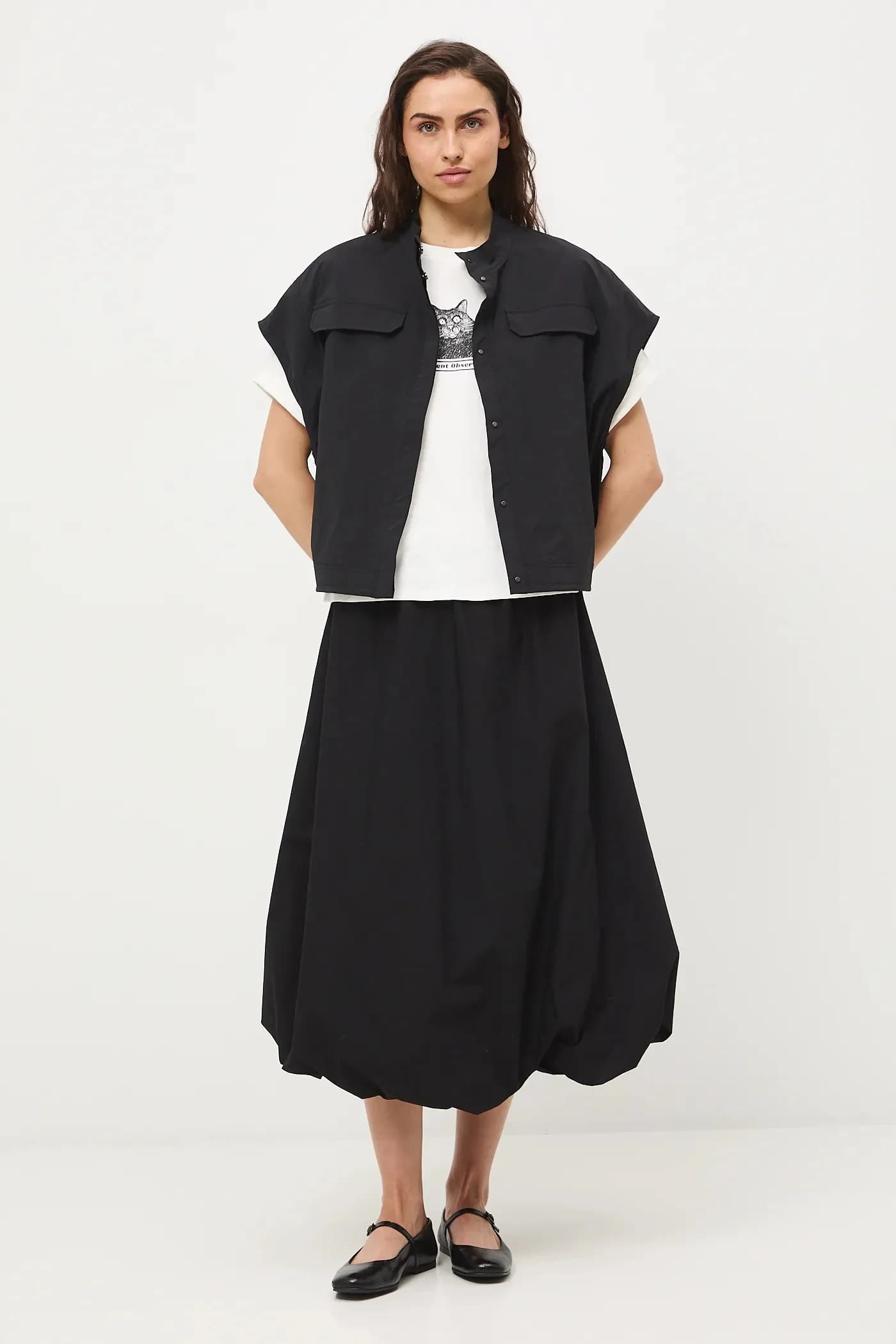 Женская хлопковая футболка оверсайз - фото 3