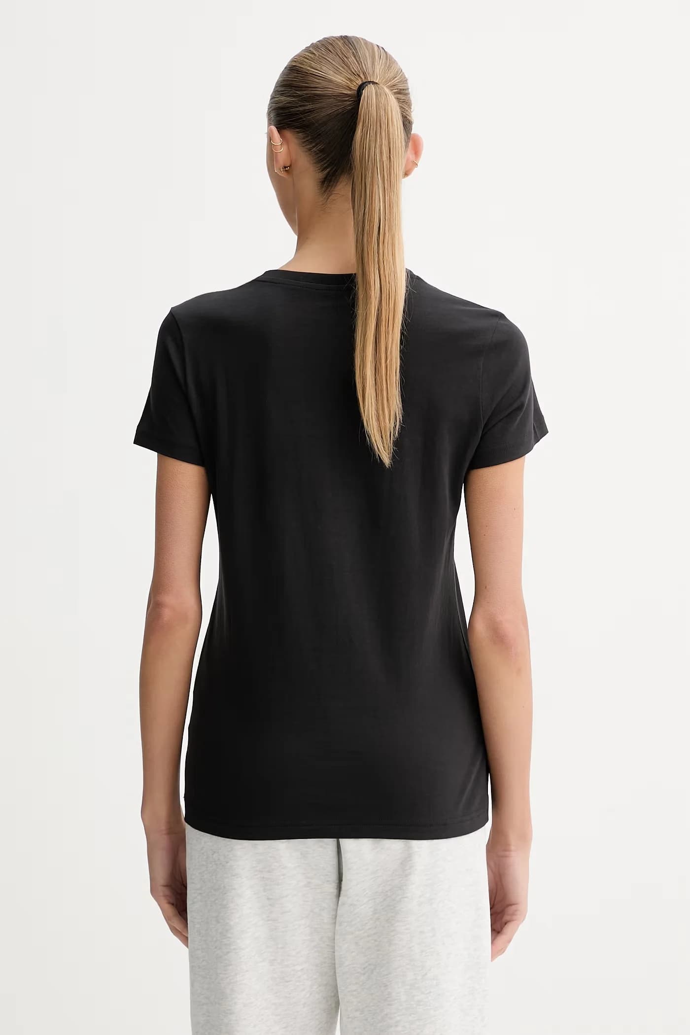 Женская хлопковая футболка Essential Logo с логотипом - фото 3