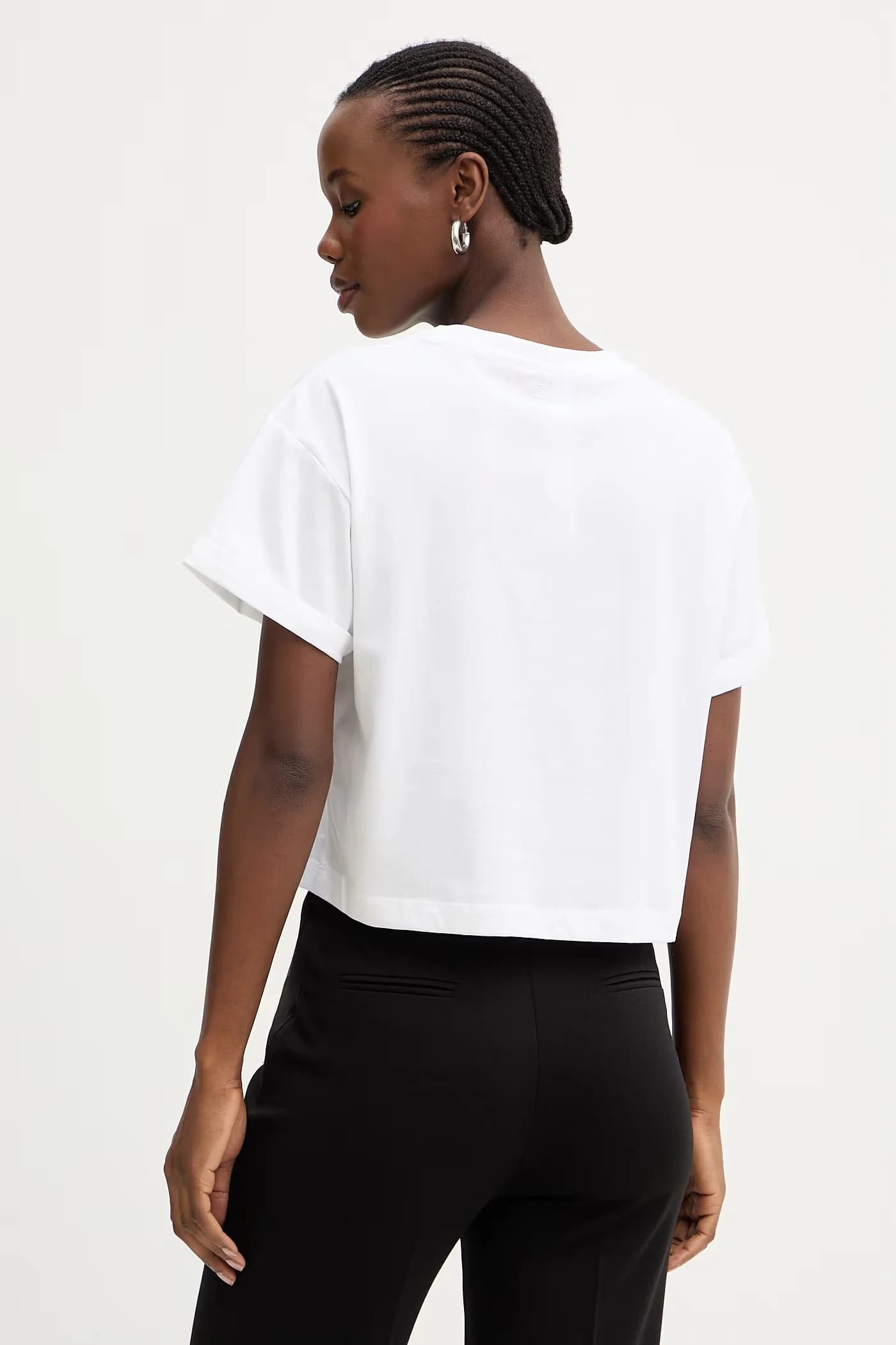 Женская хлопковая футболка оверсайз - фото 3