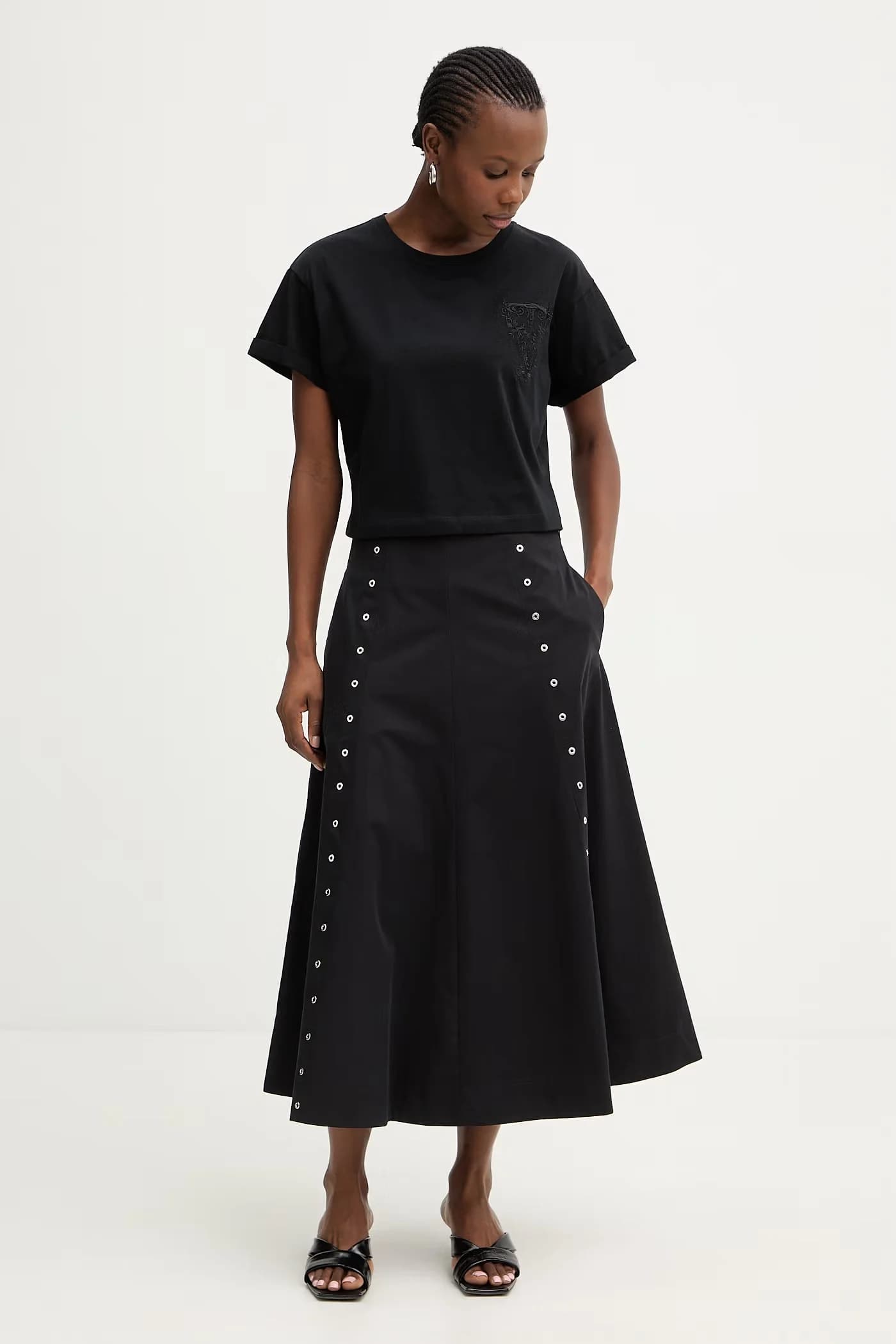 Женская хлопковая футболка оверсайз - фото 2