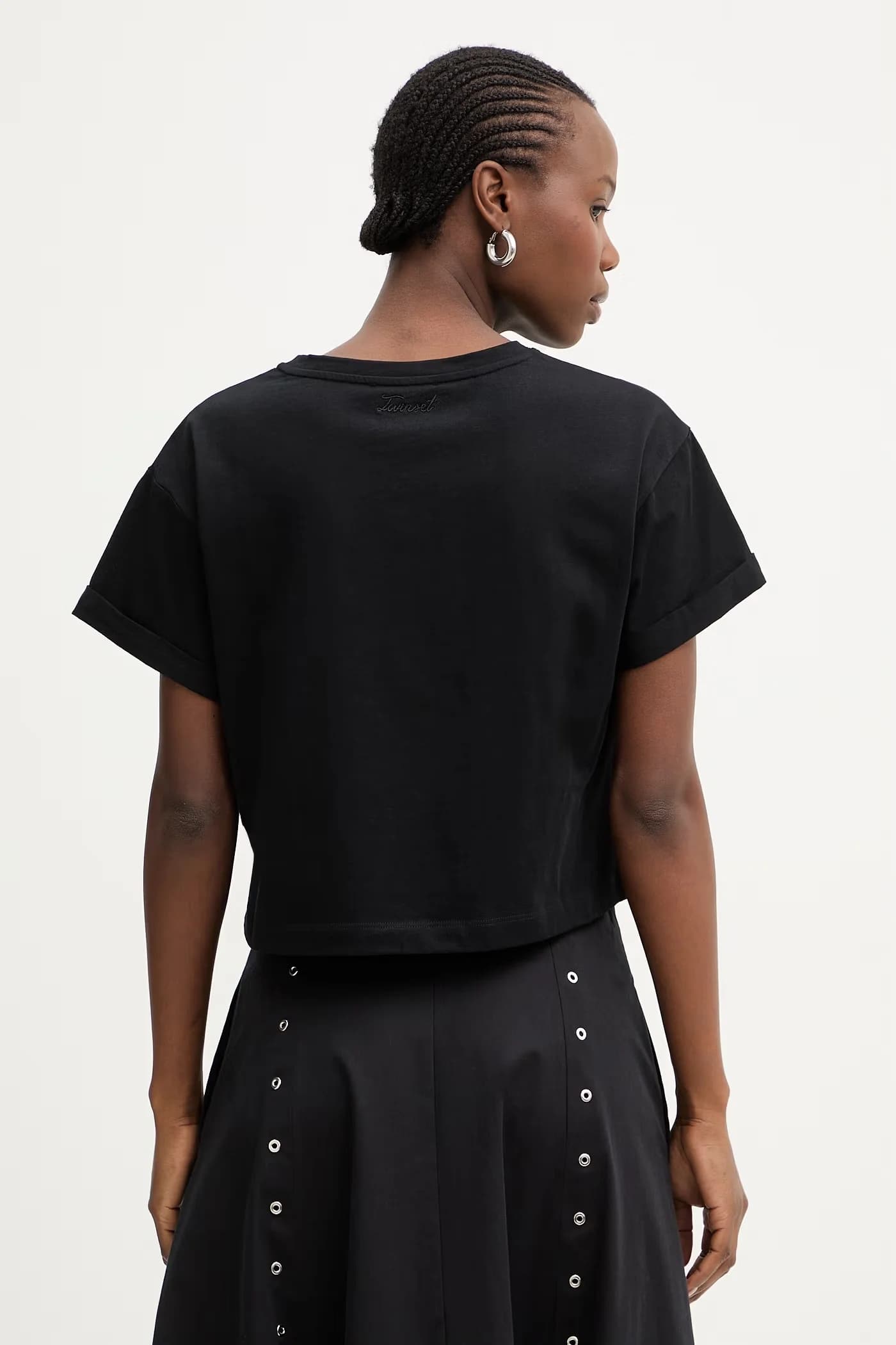 Женская хлопковая футболка оверсайз - фото 3