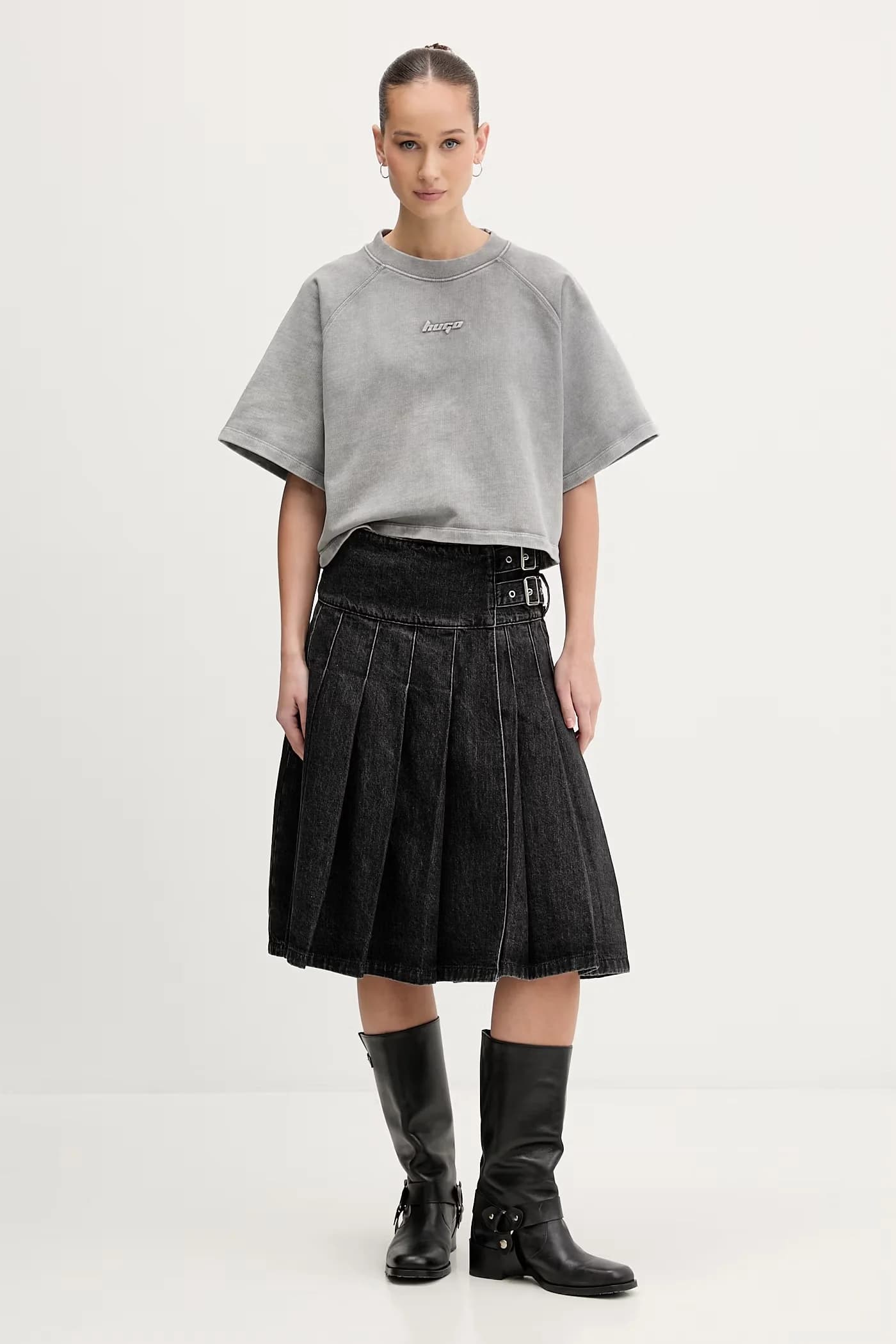 Женская футболка оверсайз из хлопка Dorlina_B_1 - фото 2