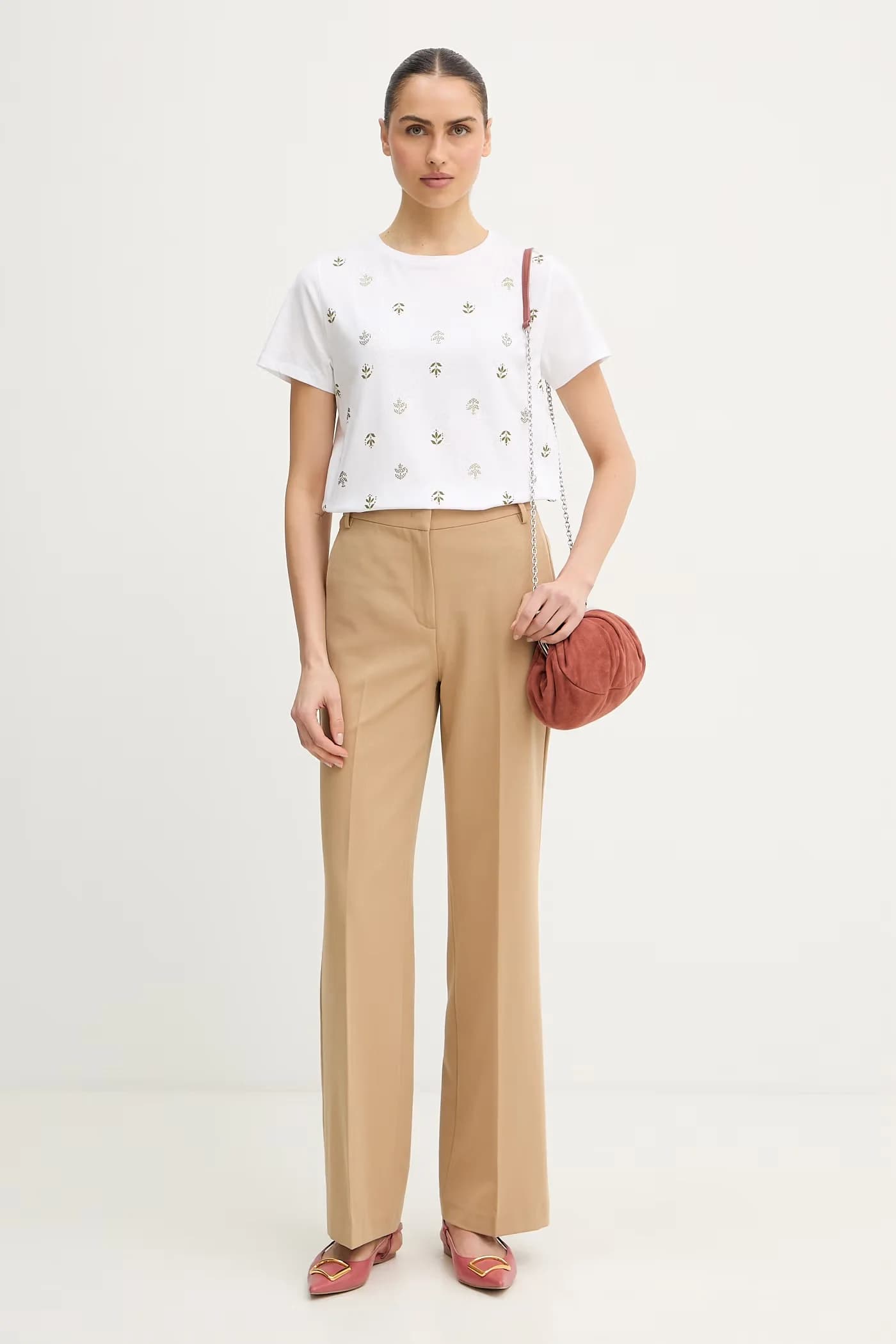 Хлопковая футболка Emme от Marella - фото 2