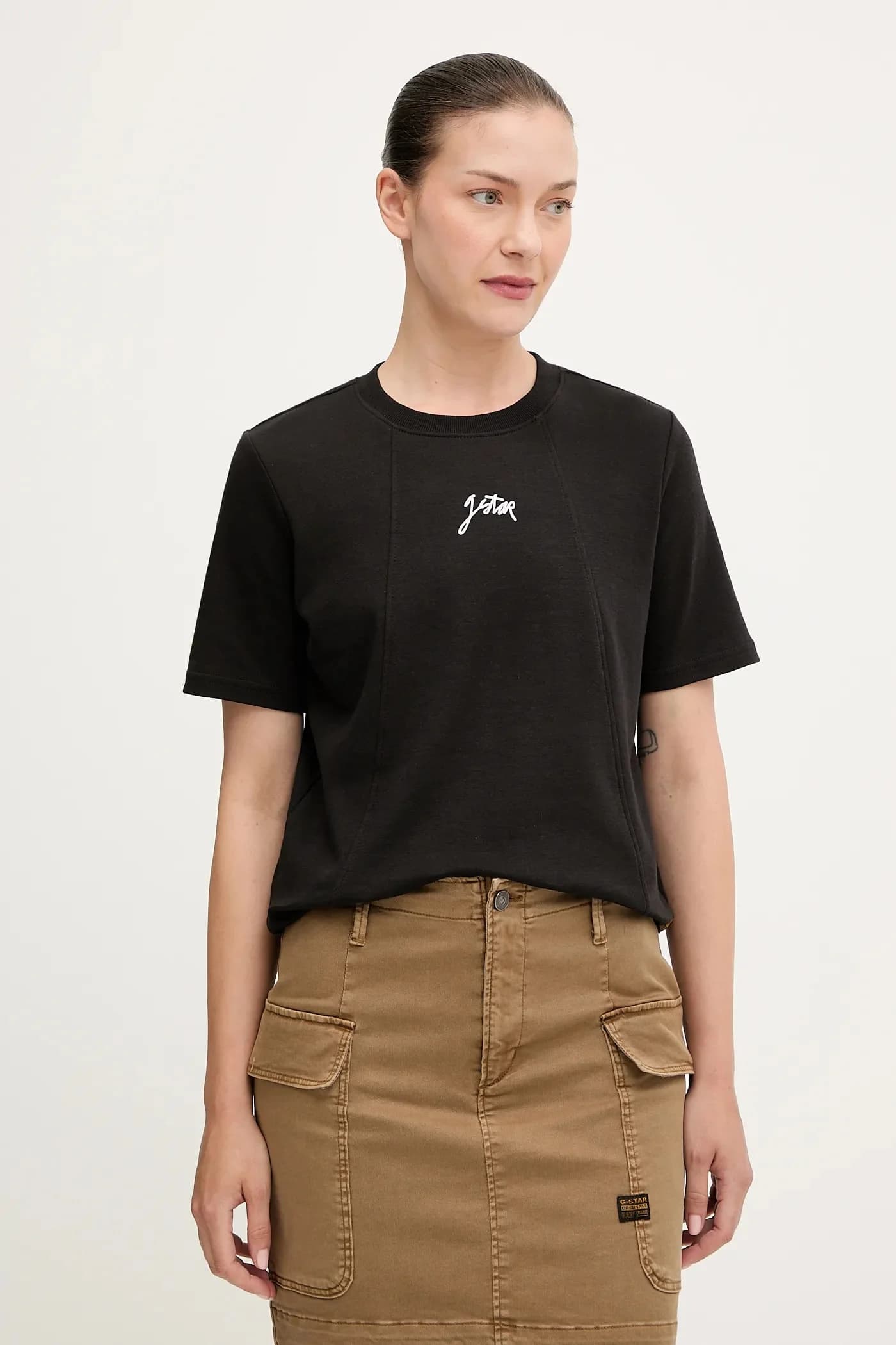 Хлопковая футболка с надписью