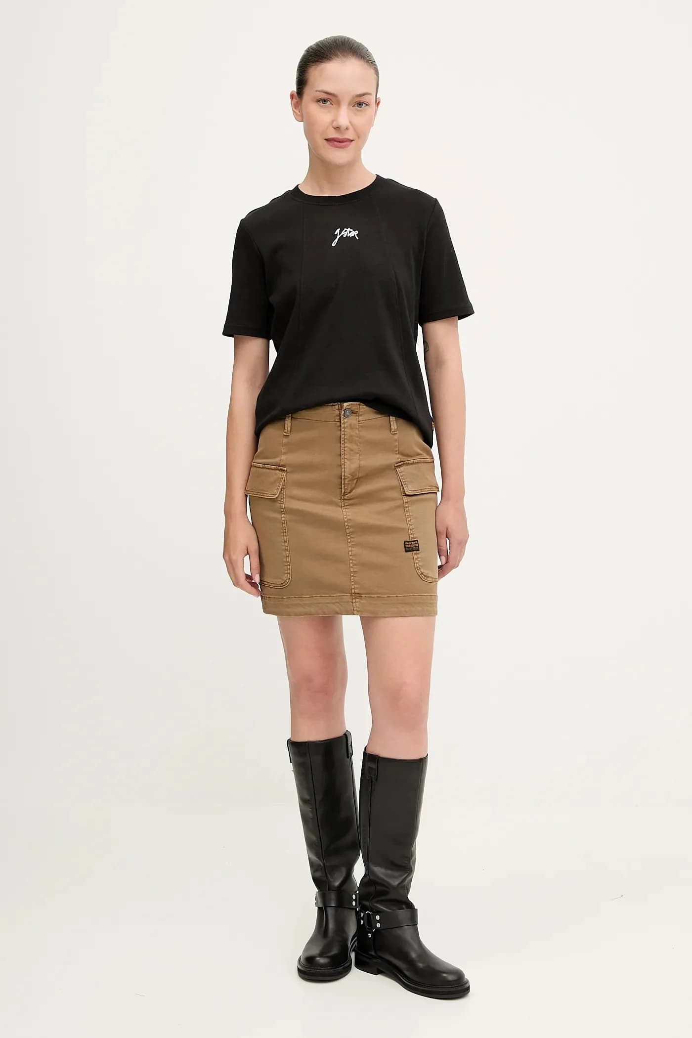 Хлопковая футболка с надписью - фото 2