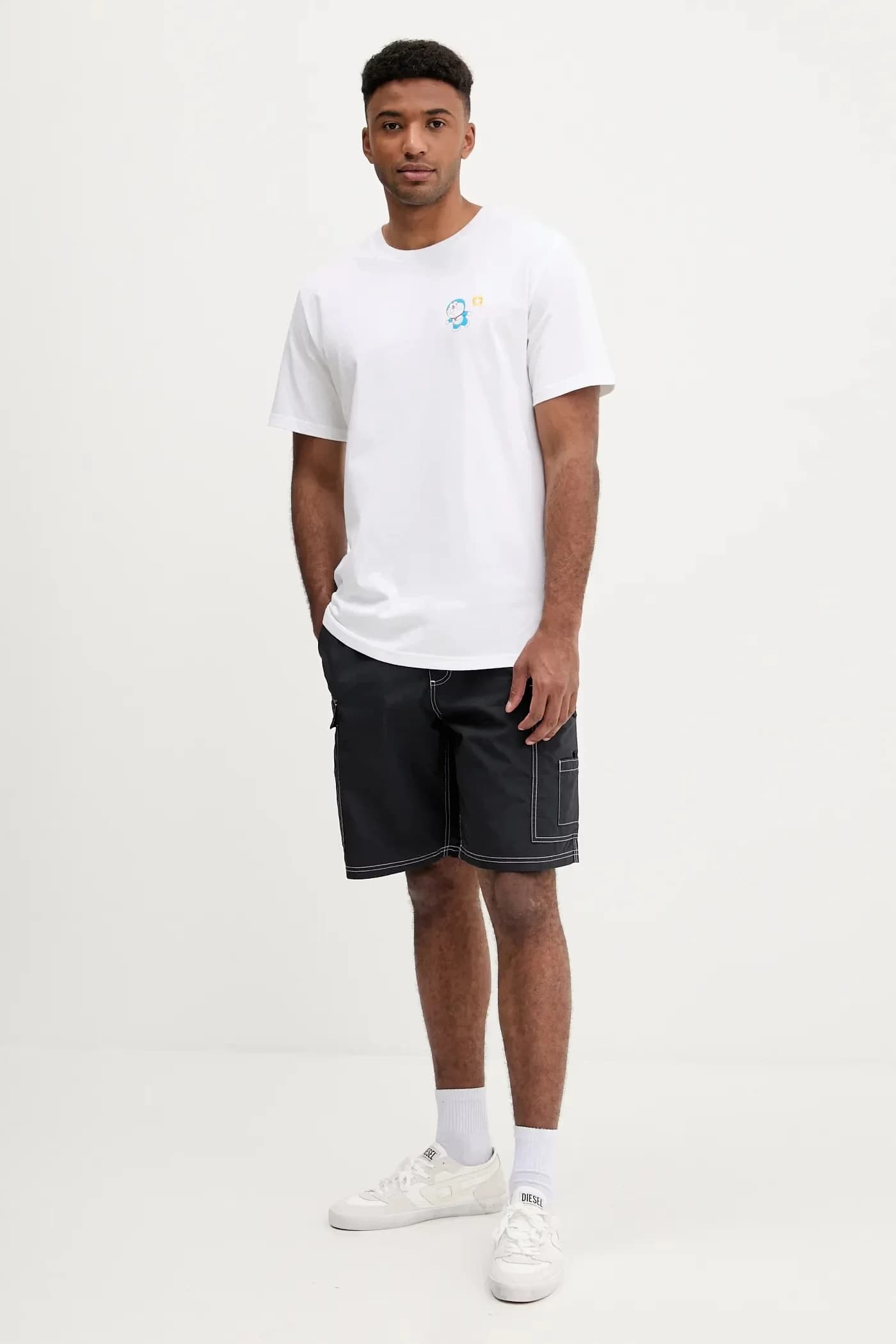 Хлопковая футболка DORAEMON GRAPHIC - фото 2