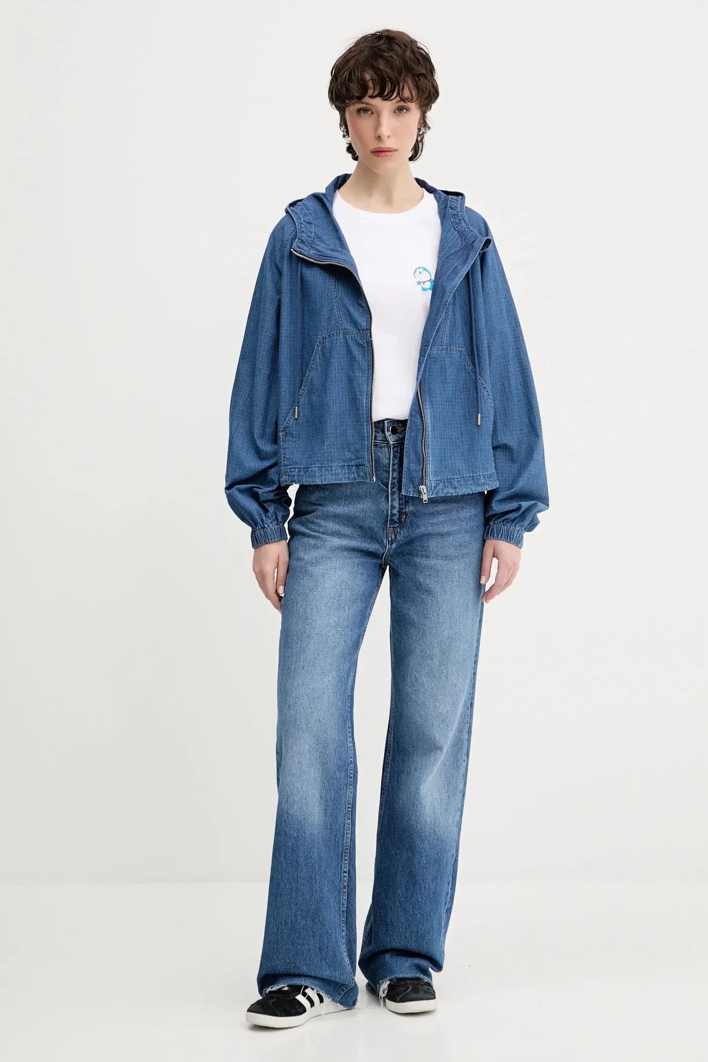 Хлопковая футболка DORAEMON GRAPHIC - фото 3