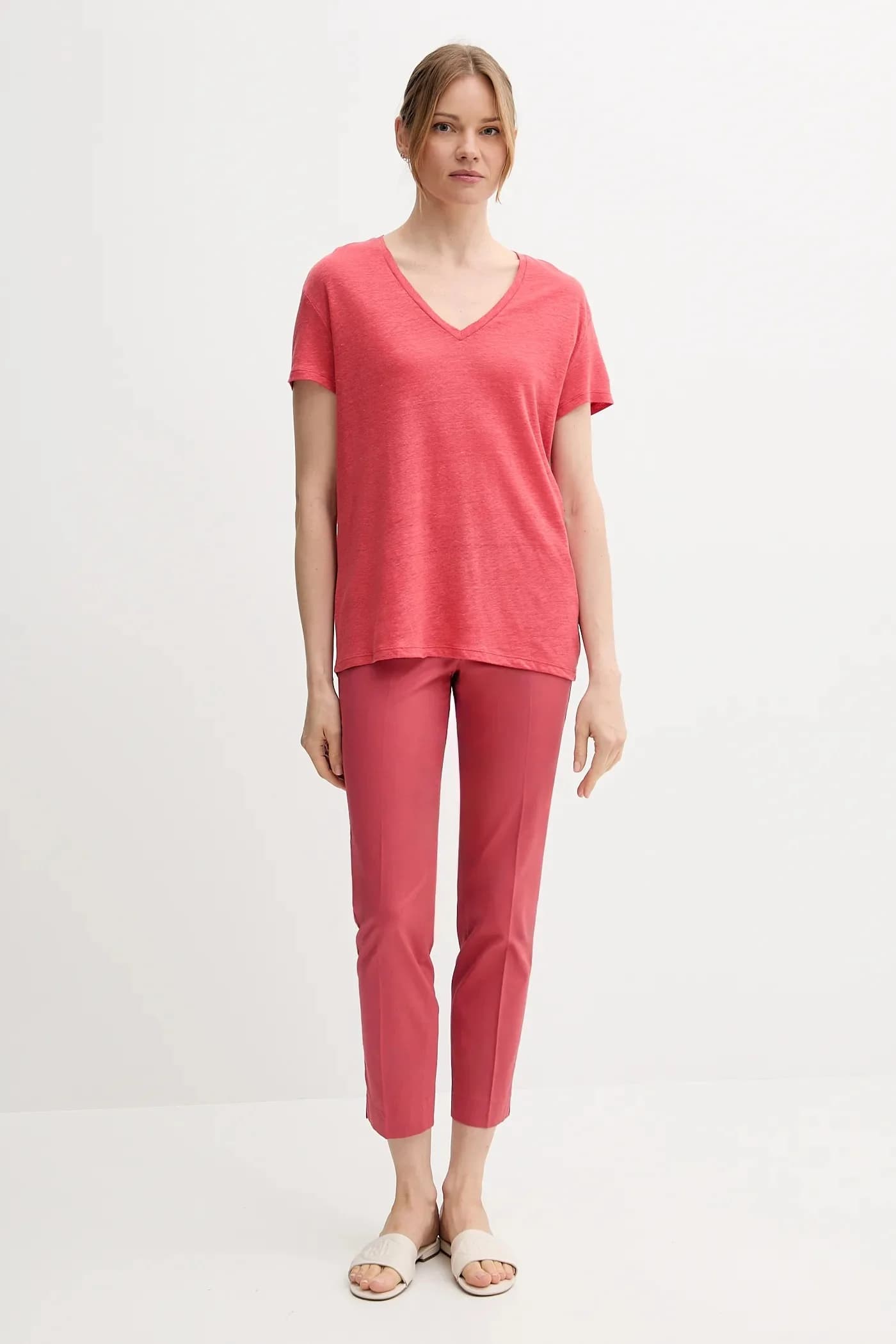 Льняная футболка - фото 2