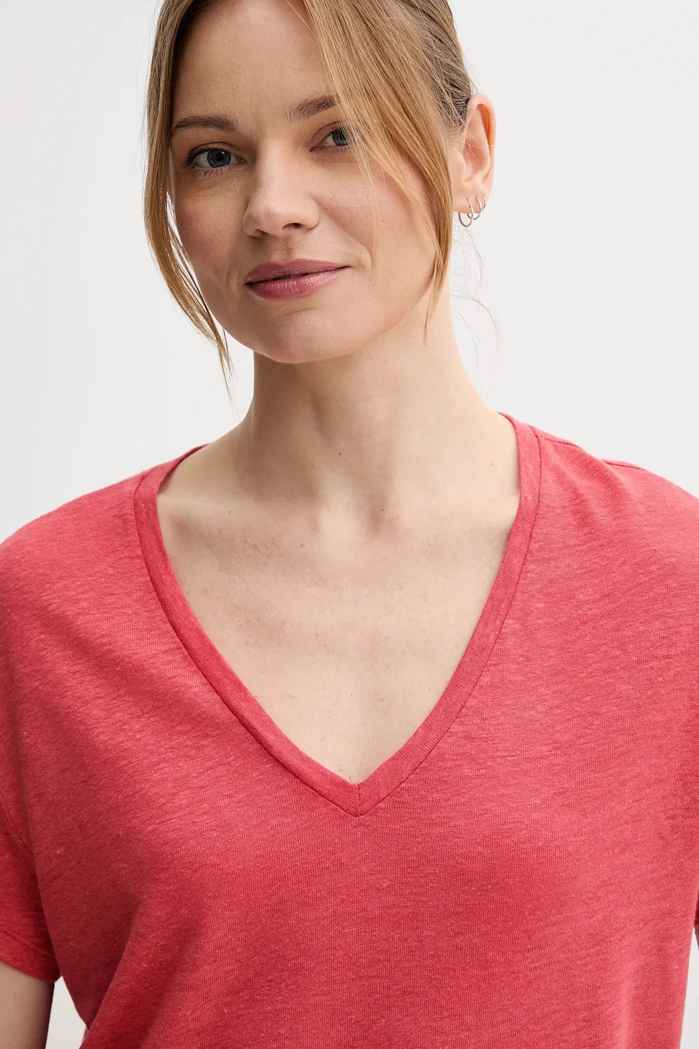 Льняная футболка - фото 4