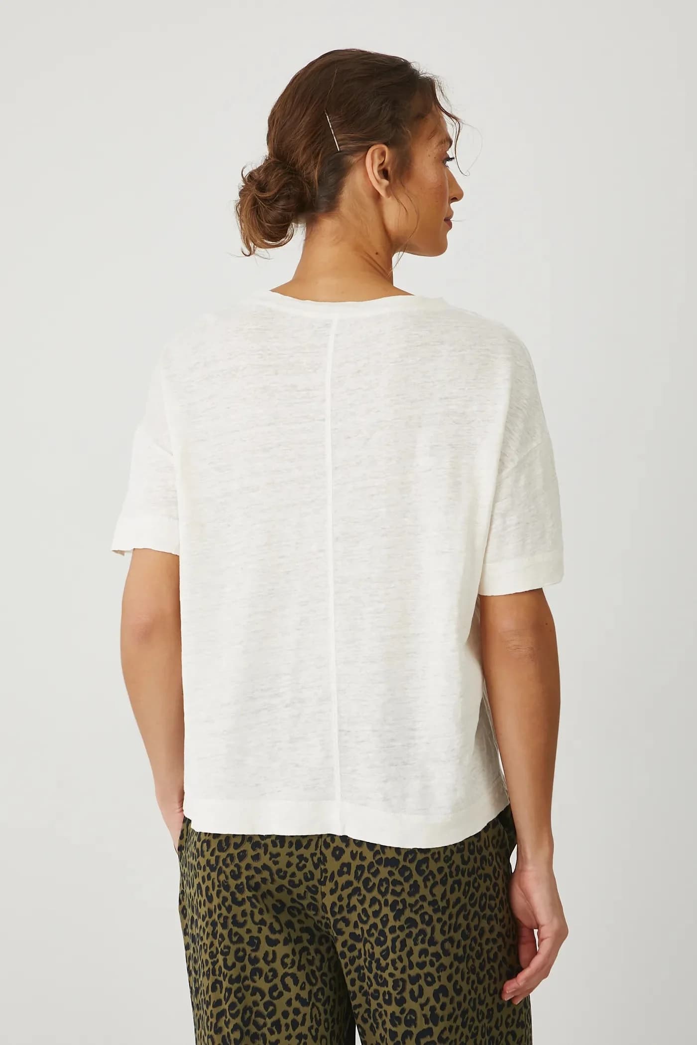 Льняная футболка - фото 3