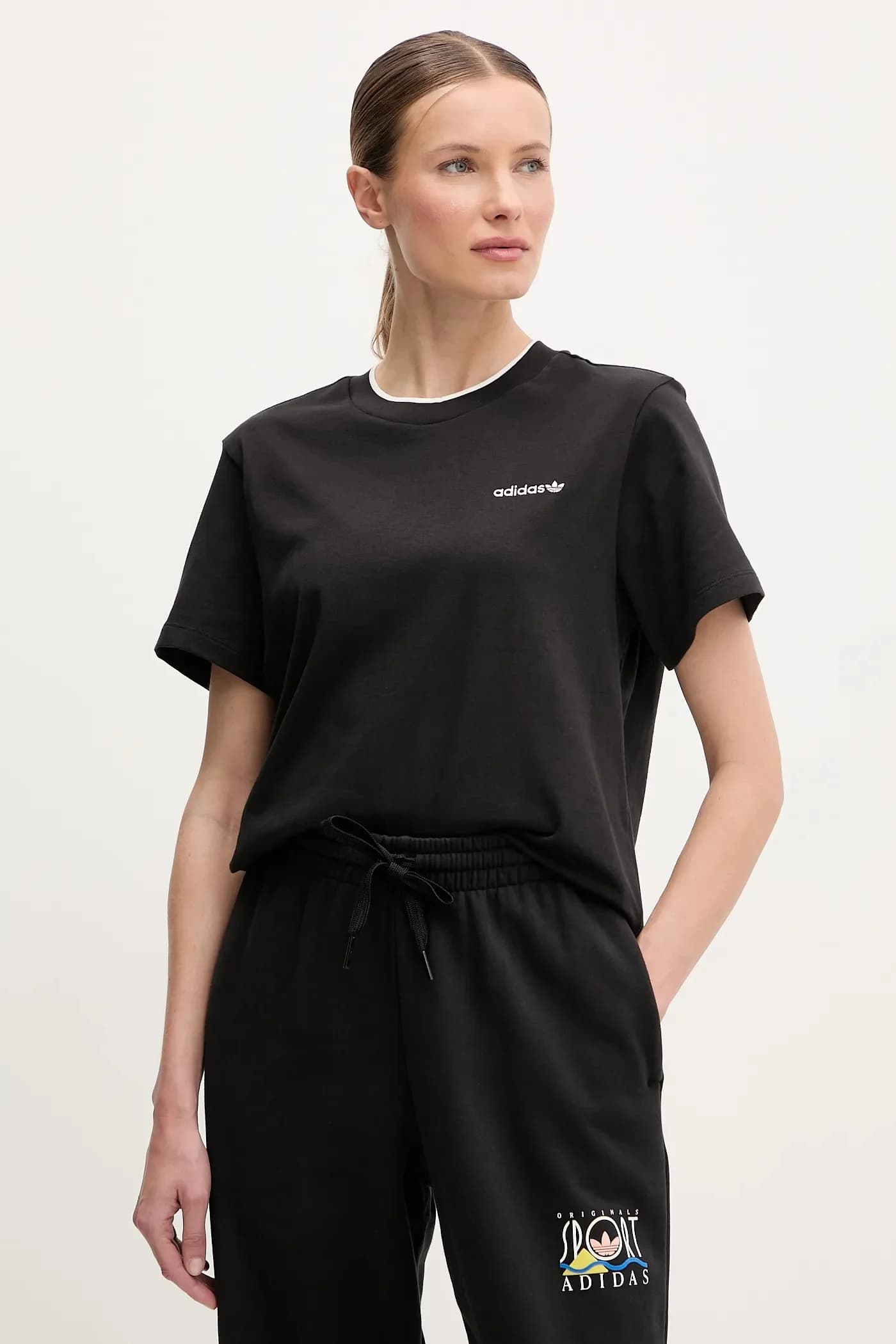 Свободная футболка с рисунком из хлопка - фото 3