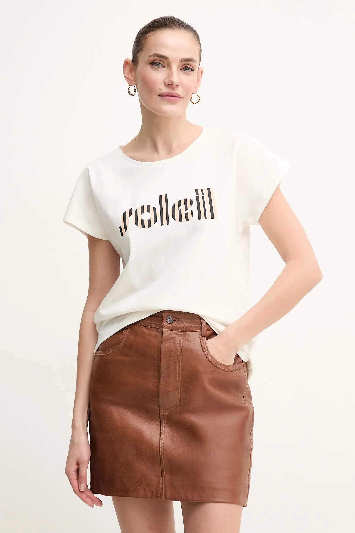 Хлопковая футболка TYFANY